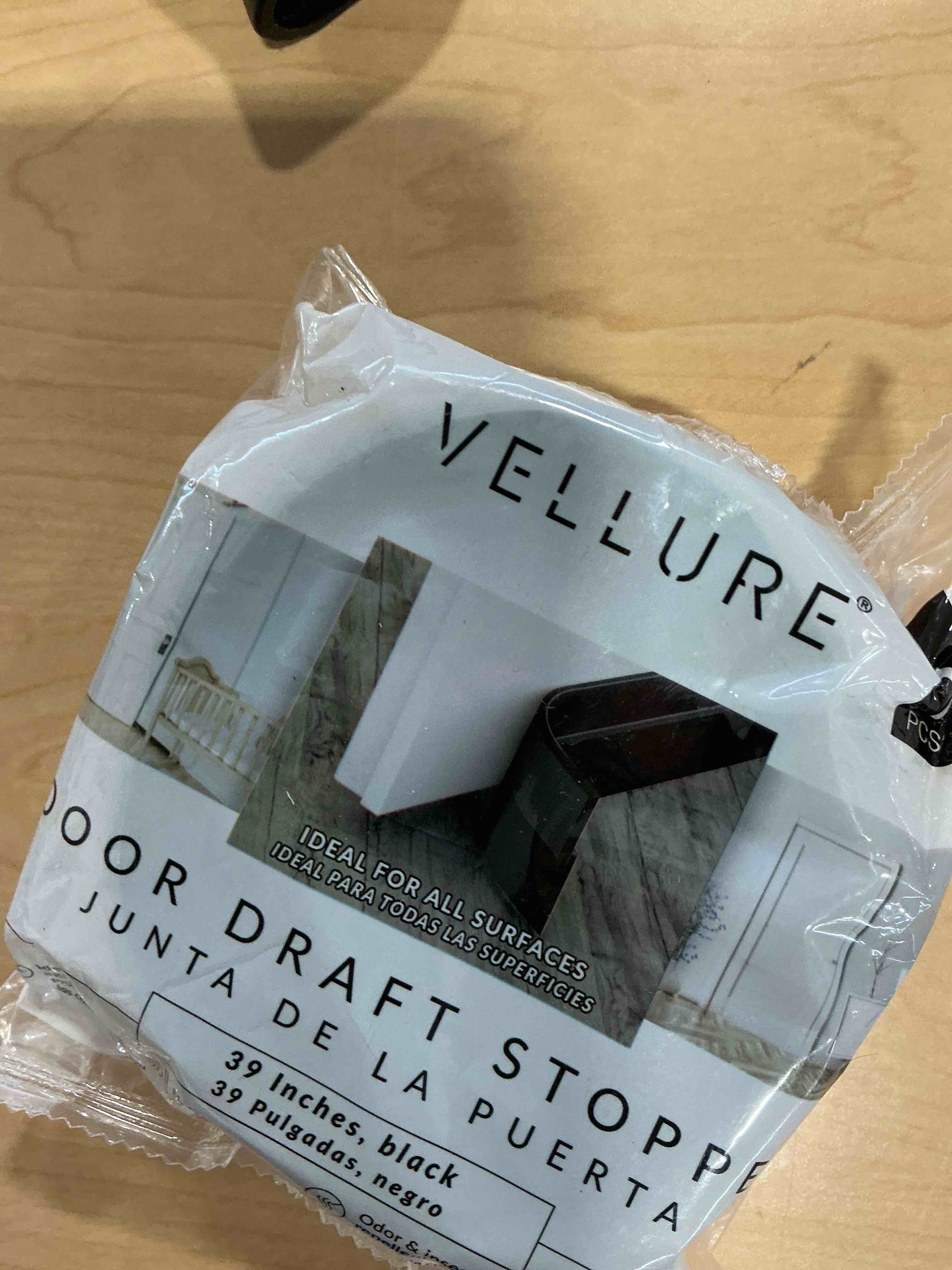 Condition photo showing New/Like New for Vellure® Door Draft Stopper for Bottom of Door - Premium Door Sweep for Bottom of Door/Weather Stripping Door Seal (Save Energy – installs Quickly and Easily) Door Strip (1, Black) black 1
