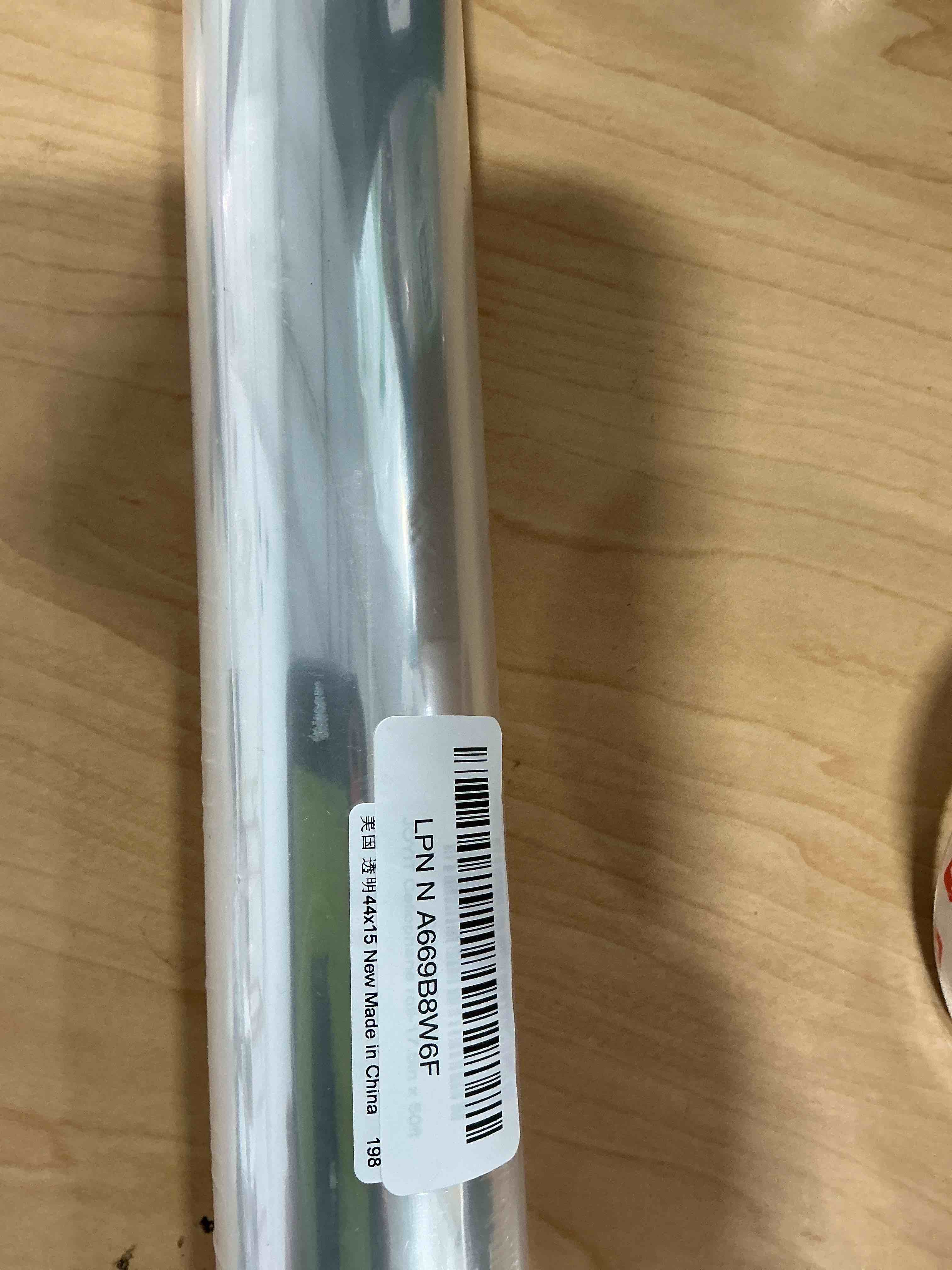 Condition photo showing New/Like New for JOYIT 50' Long X 17.5” Wide Clear Cellophane Wrap Roll - 3 Mil Thicker Cellophane Roll, Clear Bags for Gifts Baskets Wrap, Flower Arts Crafts Food Treats Wrapping Clear 17.5in Wide x 50ft Long