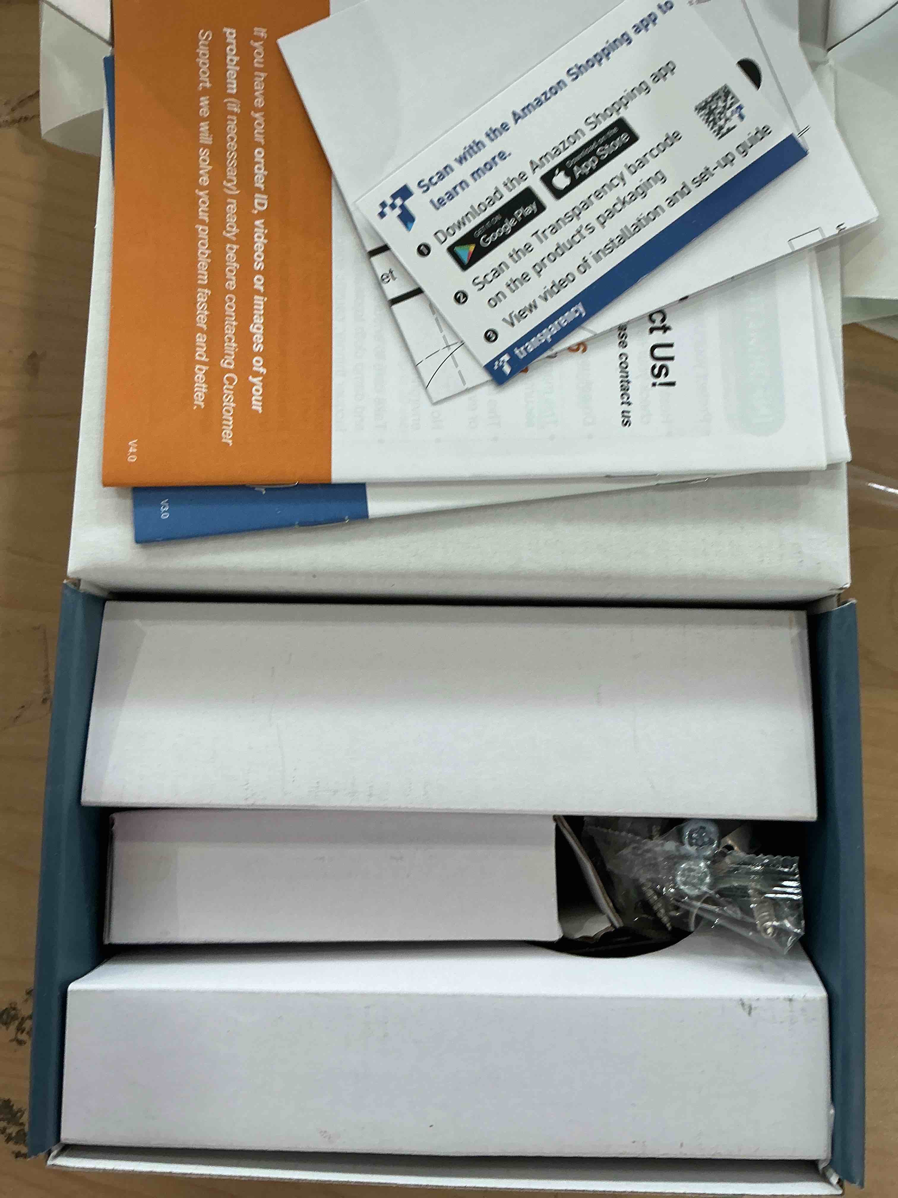 Condition photo showing Good Condition for TEEHO TE002 Fingerprint Door Lock - Keyless Entry Electronic Keypad Deadbolt with 2 Backup Keys - Auto Lock - Easy Installation - Smart Locks for Front Door - Satin Nickel