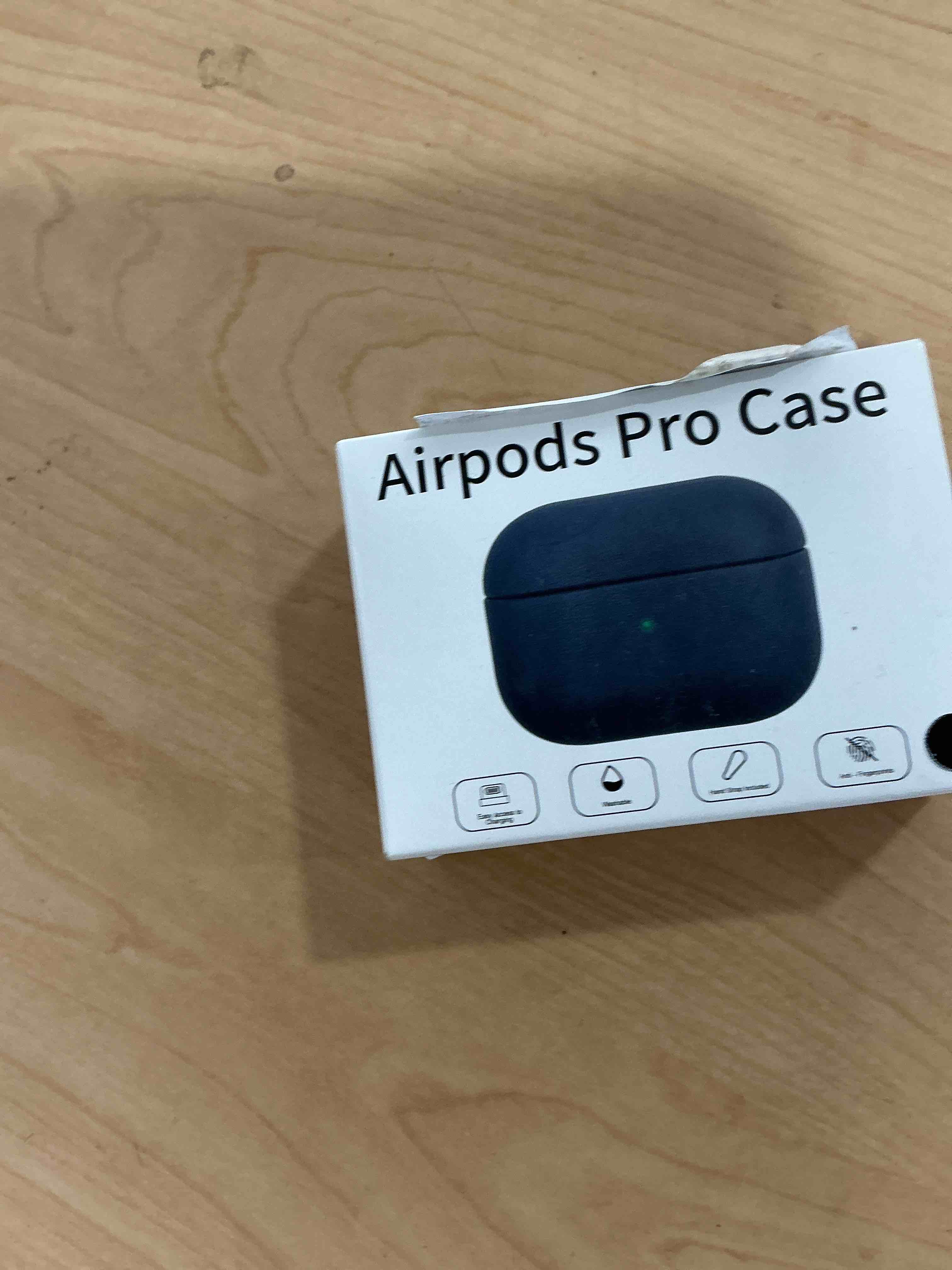 Condition photo showing New/Like New for JIELIELE for AirPods Pro 3 Case, Leather Texture Cover Compatible with Airpods Pro 3rd Generation(2025)?Full Drop Protective case with Lanyard, Supports Wireless Charging, Front LED Visible Black Black Airpods Pro 3 Case