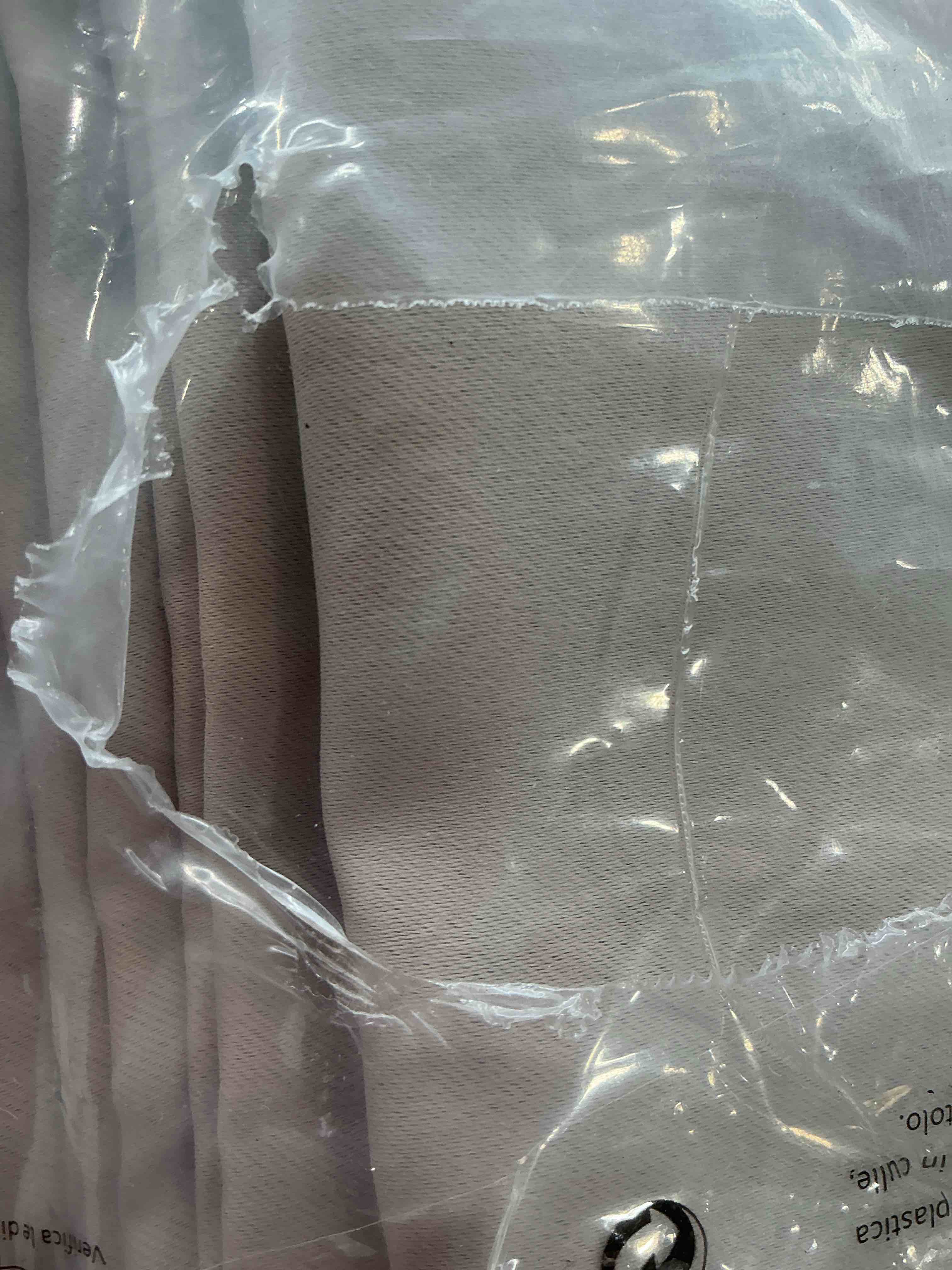 Condition photo showing New/Like New for NICETOWN Bedroom Blackout Curtains & Drapes - Triple Weave Energy Saving Thermal Insulated Solid Grommet Sound Reducing Window Panels for Living Room, 1 Pair, Natural, W52 x L95 Natural 52"W x 95"L (Pack of 2)