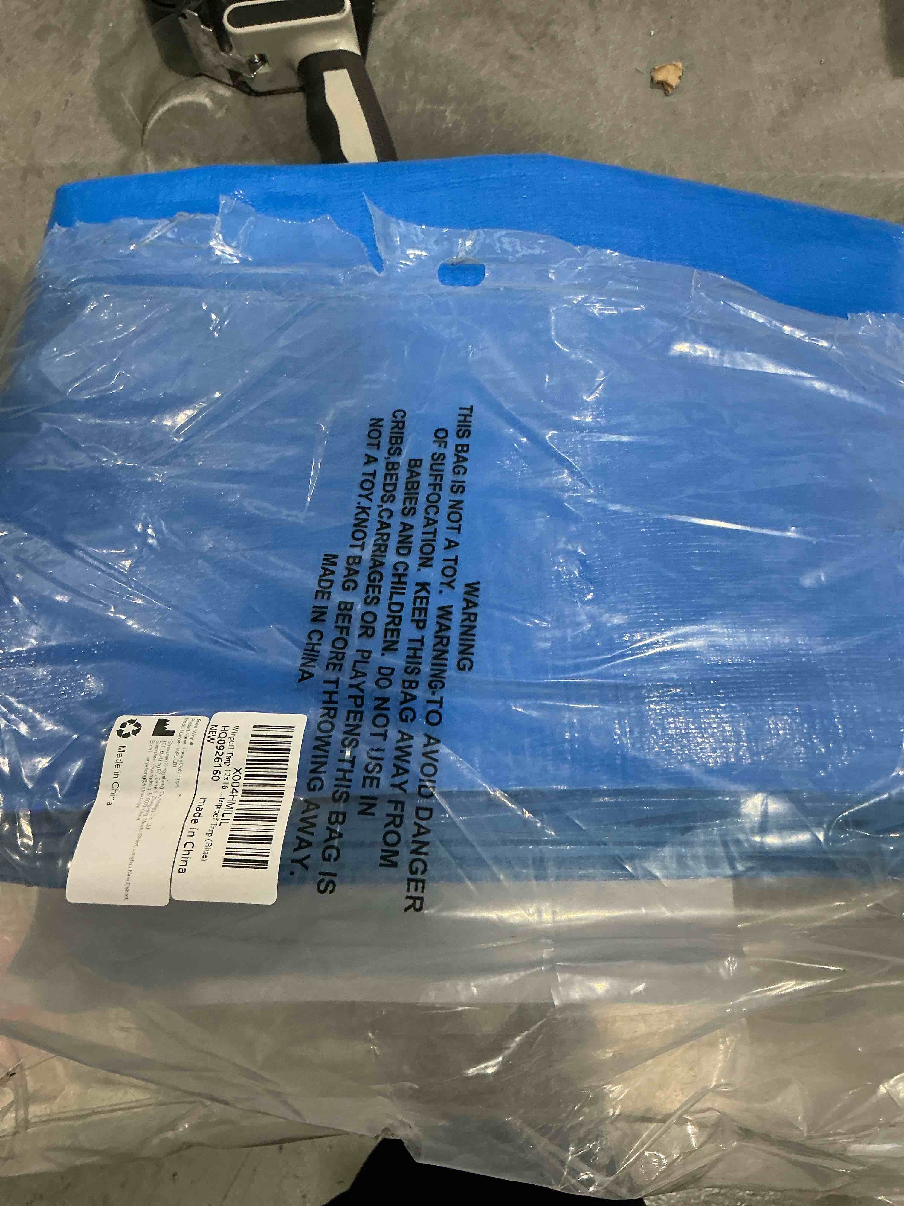 Tarp 10x20 Feet 14 Mil Heavy Duty Waterproof Tarp, Large Multipurpose Cover with Brass Grommets and Reinforced Edges, UV Resistant Thick Poly Tarps for Outdoor Camping Tent Pool Car, Blue