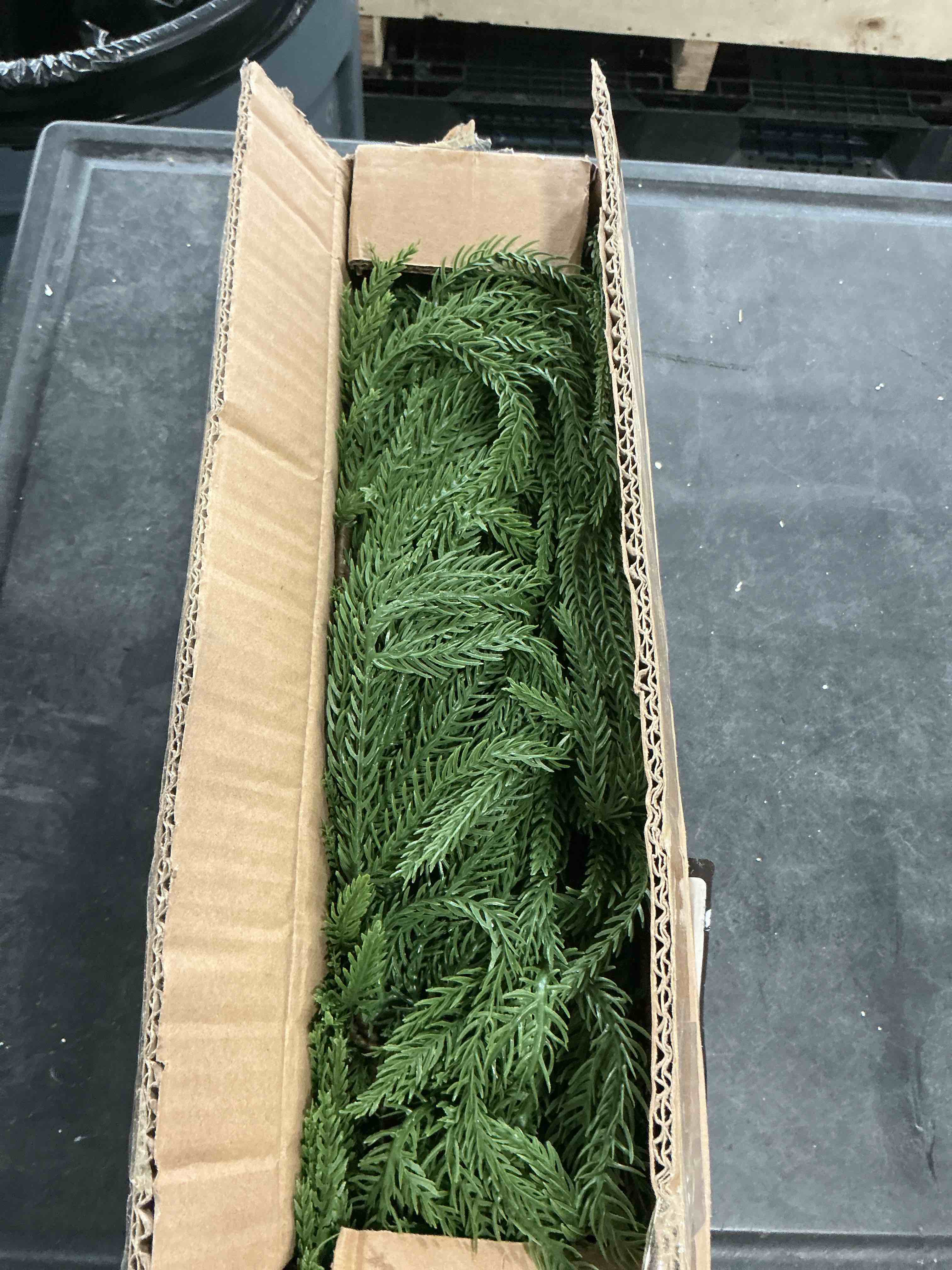 6ft Artificial Christmas Garland, Real Touch Norfolk Pine Garland - Pine Garland, Greenery Christmas