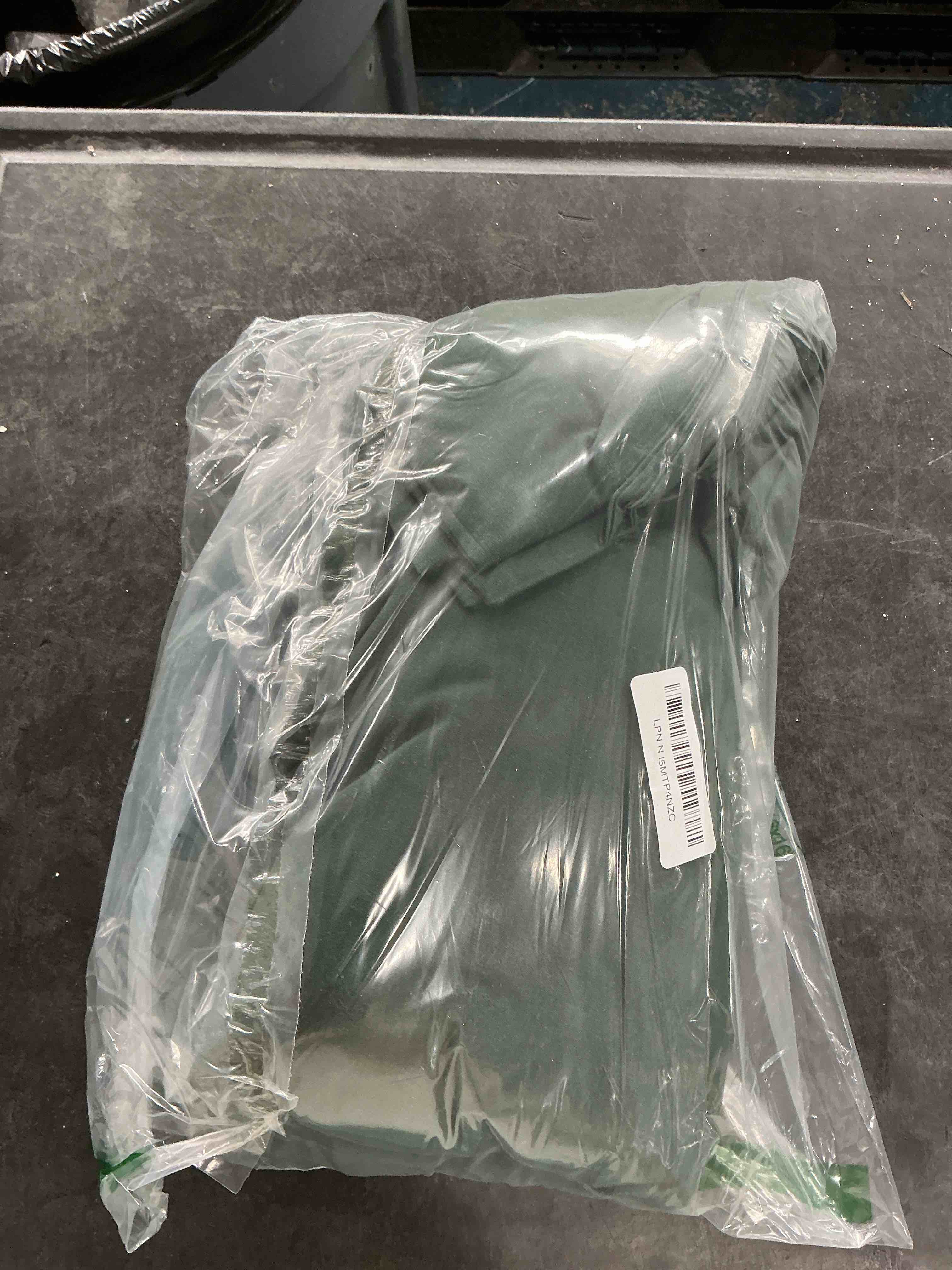 ATsense Duvet Cover Oversized Queen Size, 100% Washed Cotton, Linen Feel, Dark Green Comforter Cover