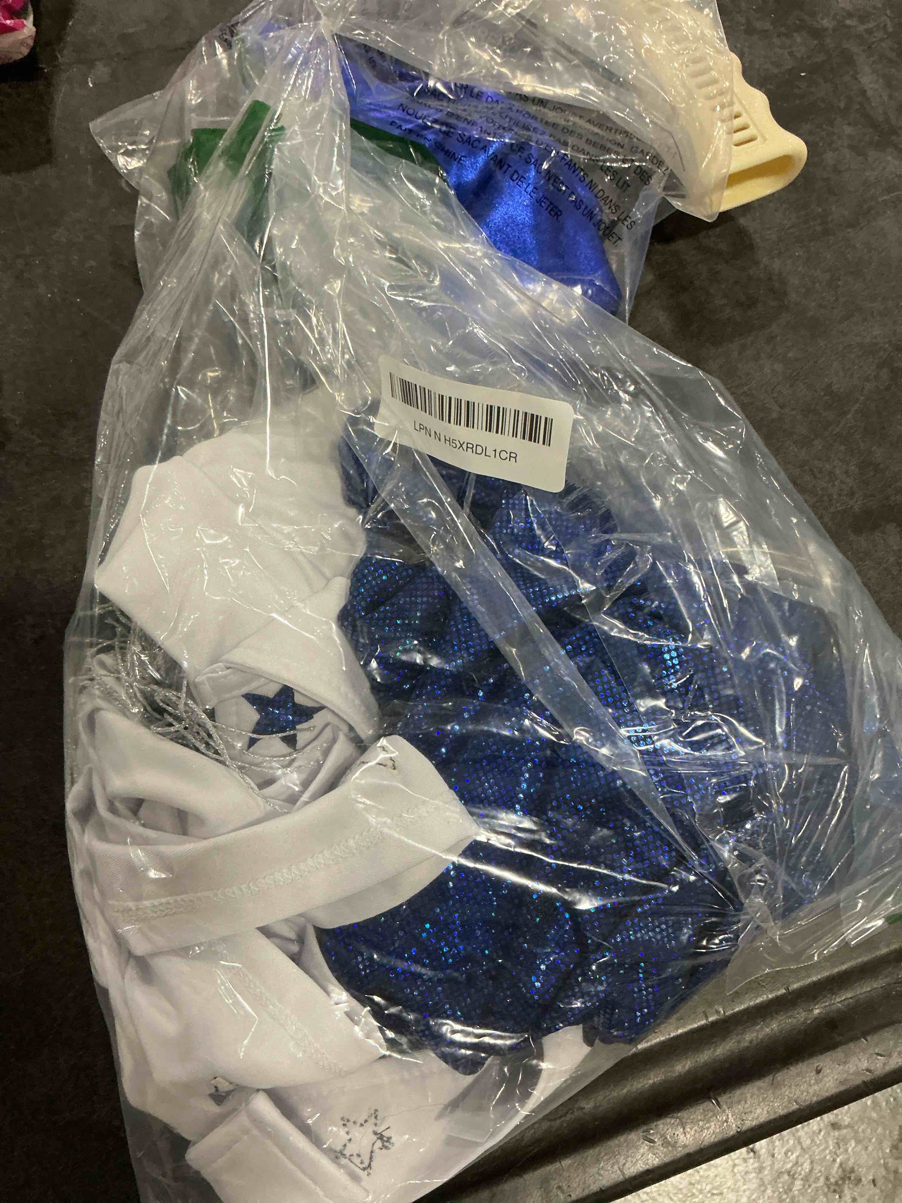 Forplay Women's Star Cheerleader Costume 4-Piece Halloween Outfit with Top, Vest, Panty and Belt, Wh