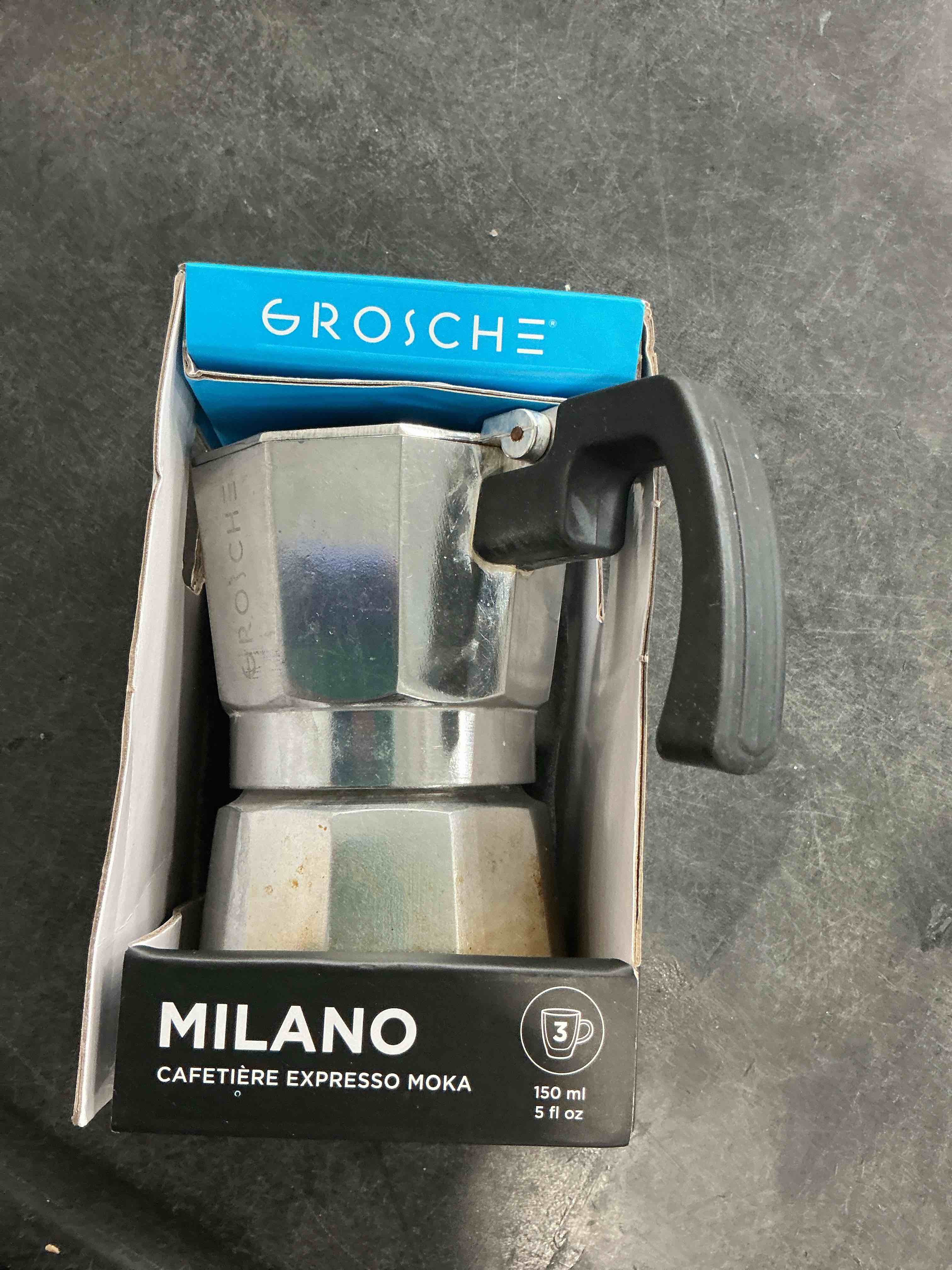 GROSCHE Milano Moka Pot | 3 Espresso Cup - 5 oz | Stovetop Espresso Percolator & Coffee Maker – Port