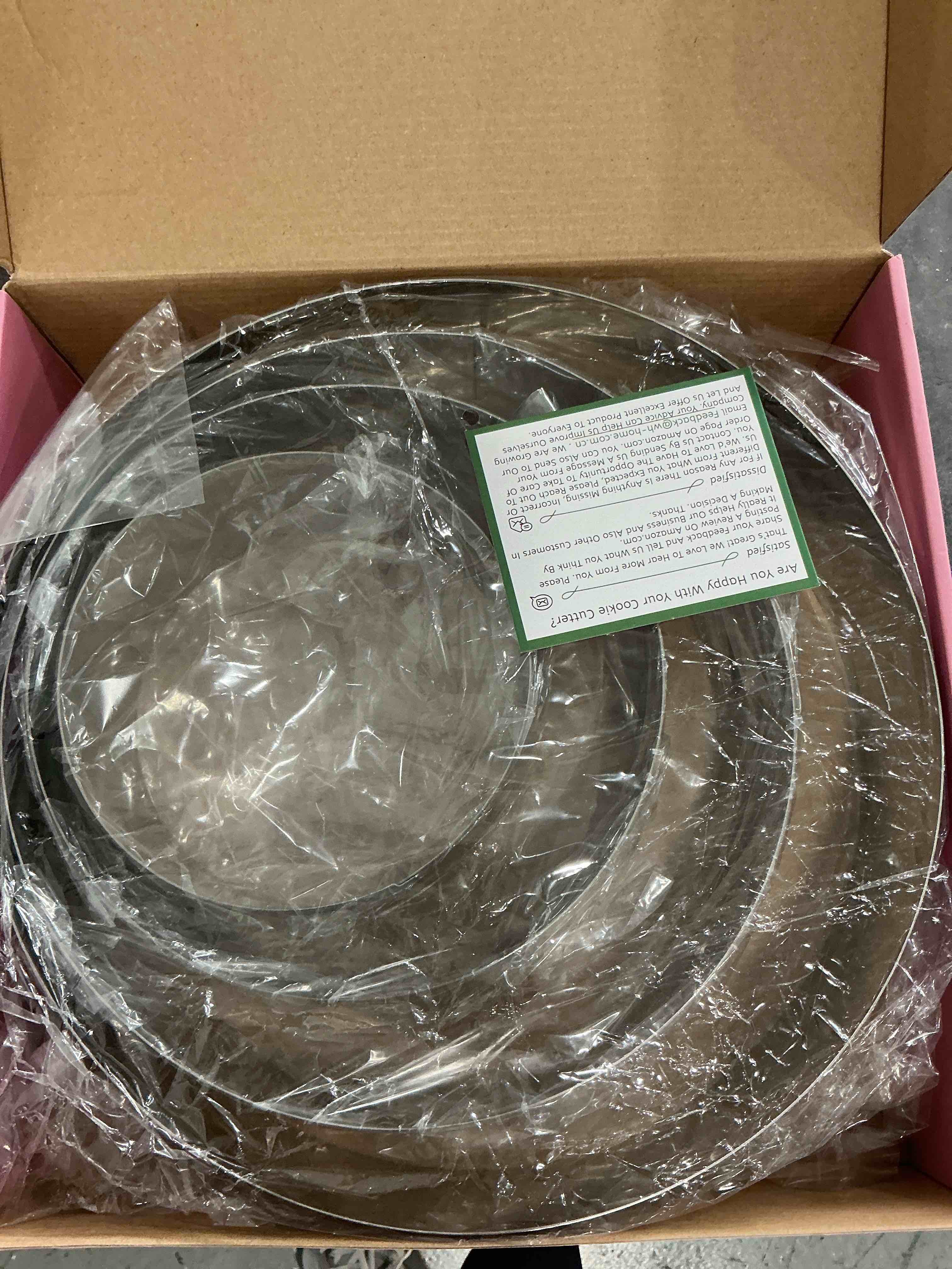 Keewah Round Mousse Cake Ring Set, 6/8/10/12 inch, 4 Piece, Stainless Steel