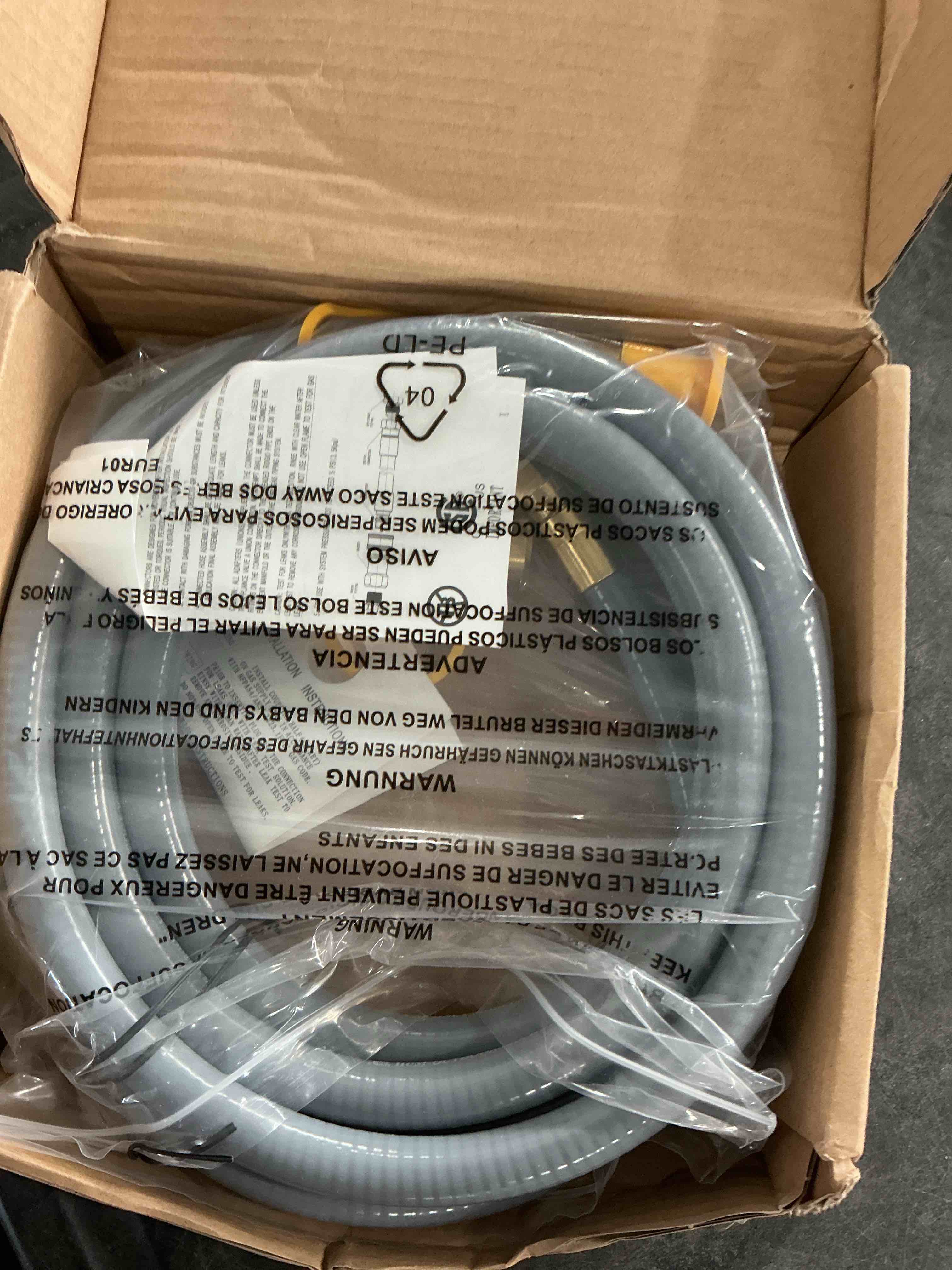 12 Feet 3/8" ID Natural Gas Hose with Quick Connect, Low Pressure LPG Hose, for Weber, Char-Broil, P