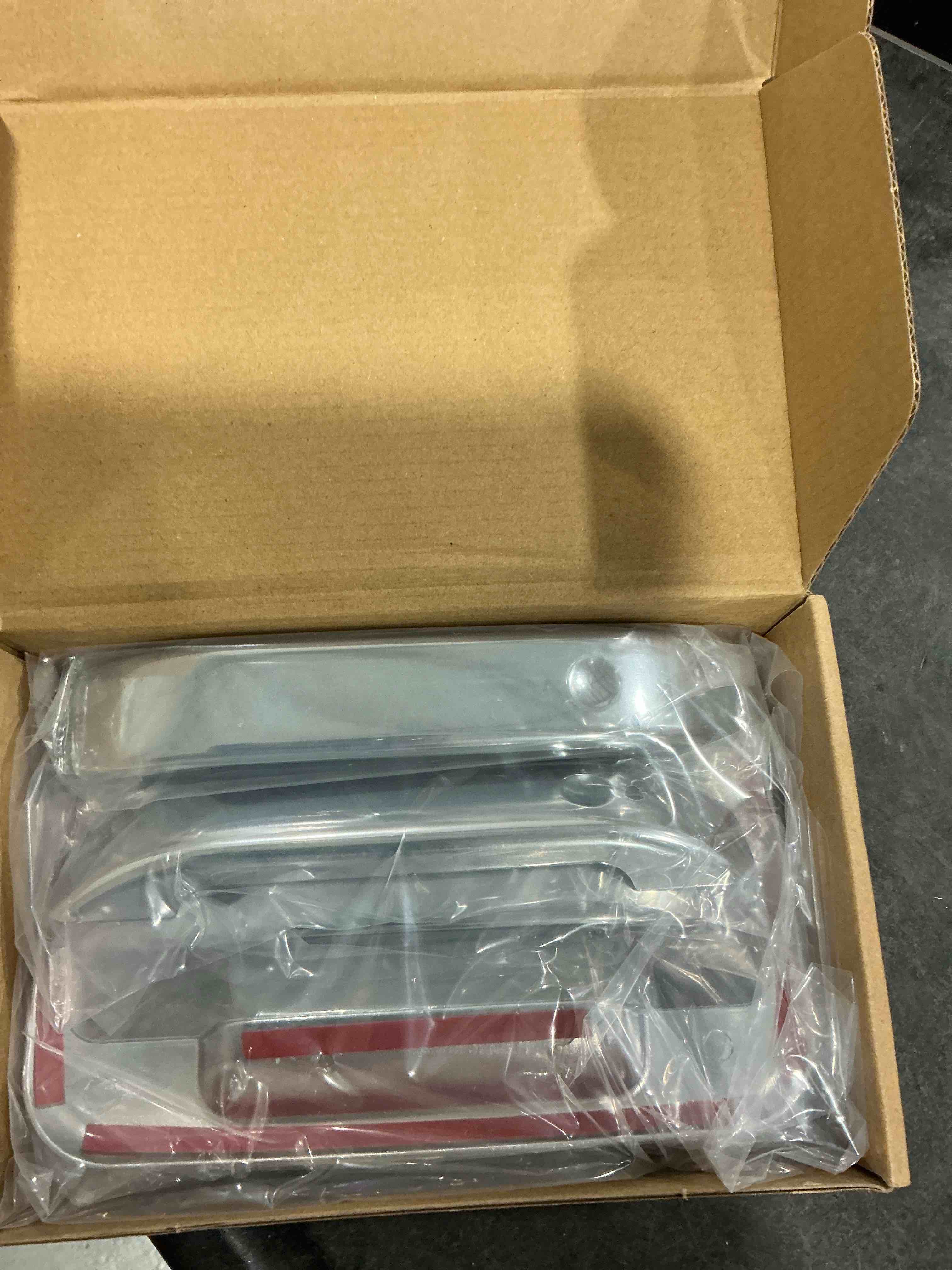 X AUTOHAUX Set of 5 Pack Driver and Passenger Side Chrome Silver Tone Car Exterior Outside Door Hand