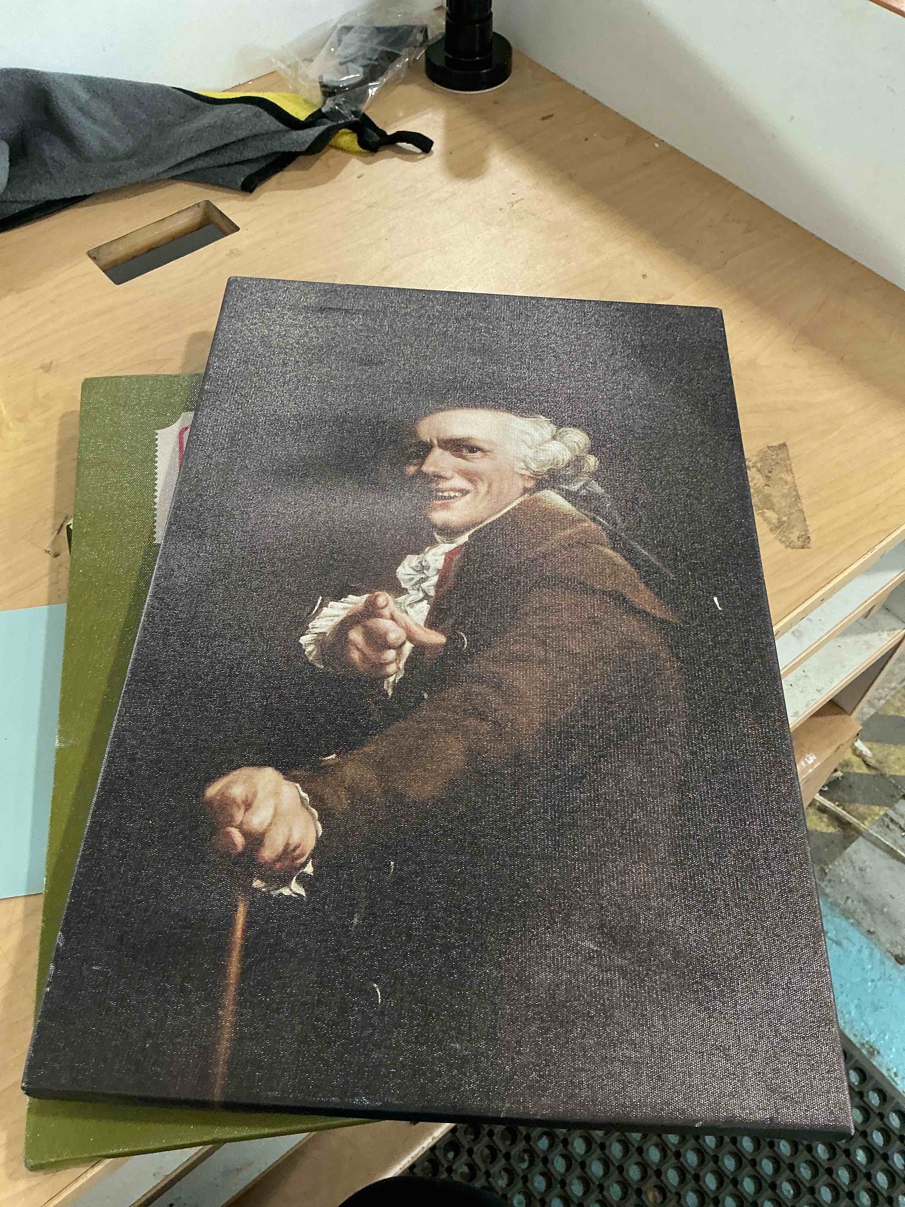 Condition photo showing New/Like New for joseph ducreux - portrait artiste canvas wall decor art painting prints on modern posters prints artwork for living room, bathroom,bedroom,home (12x16inch,unframed)