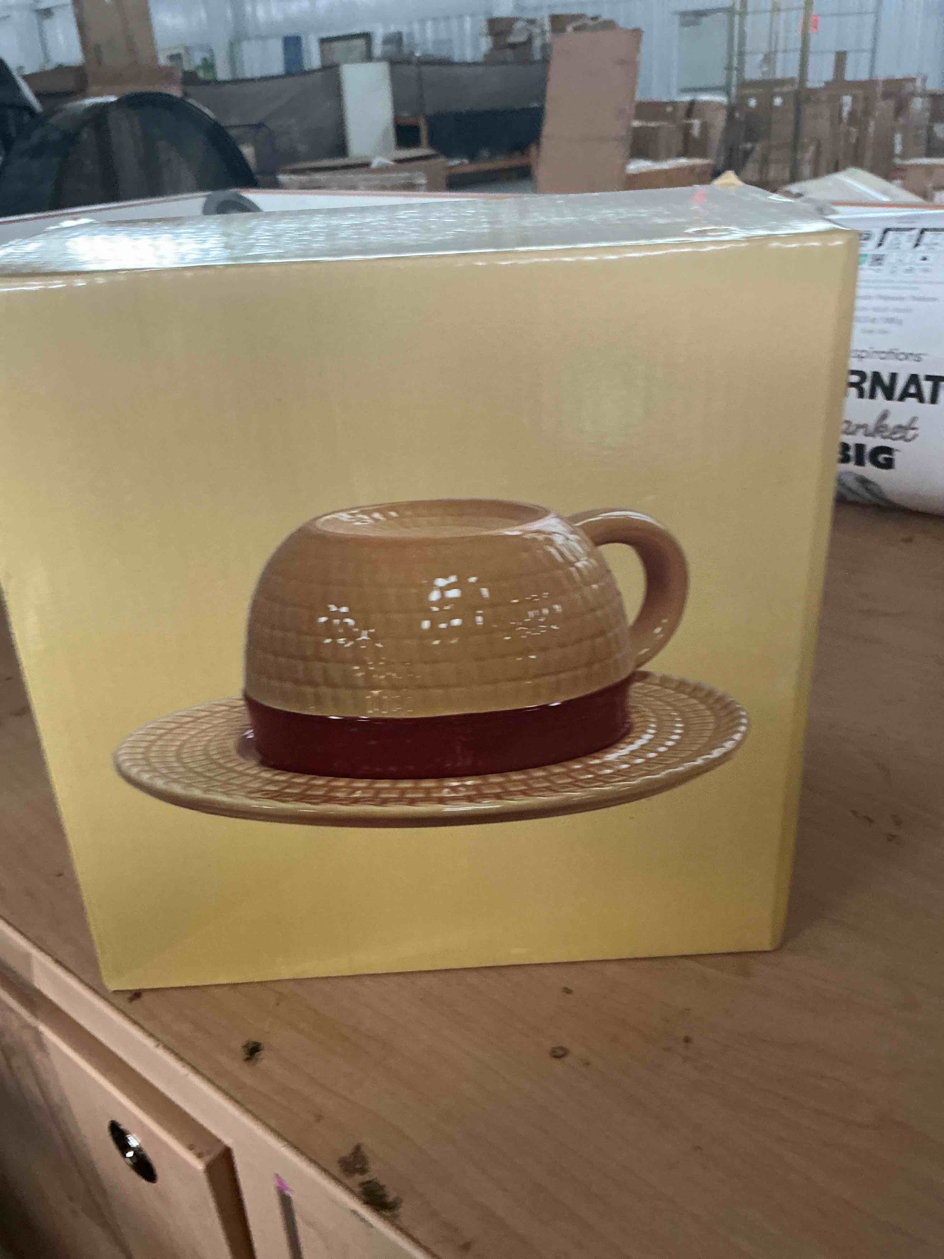 Condition photo showing New/Like New for anime novelty coffee mugs merch,straw hat coffee mug tumbler with plate,ceramic tea milk coffee cup office cup gifts for halloween,christmas,birthday, anniversary