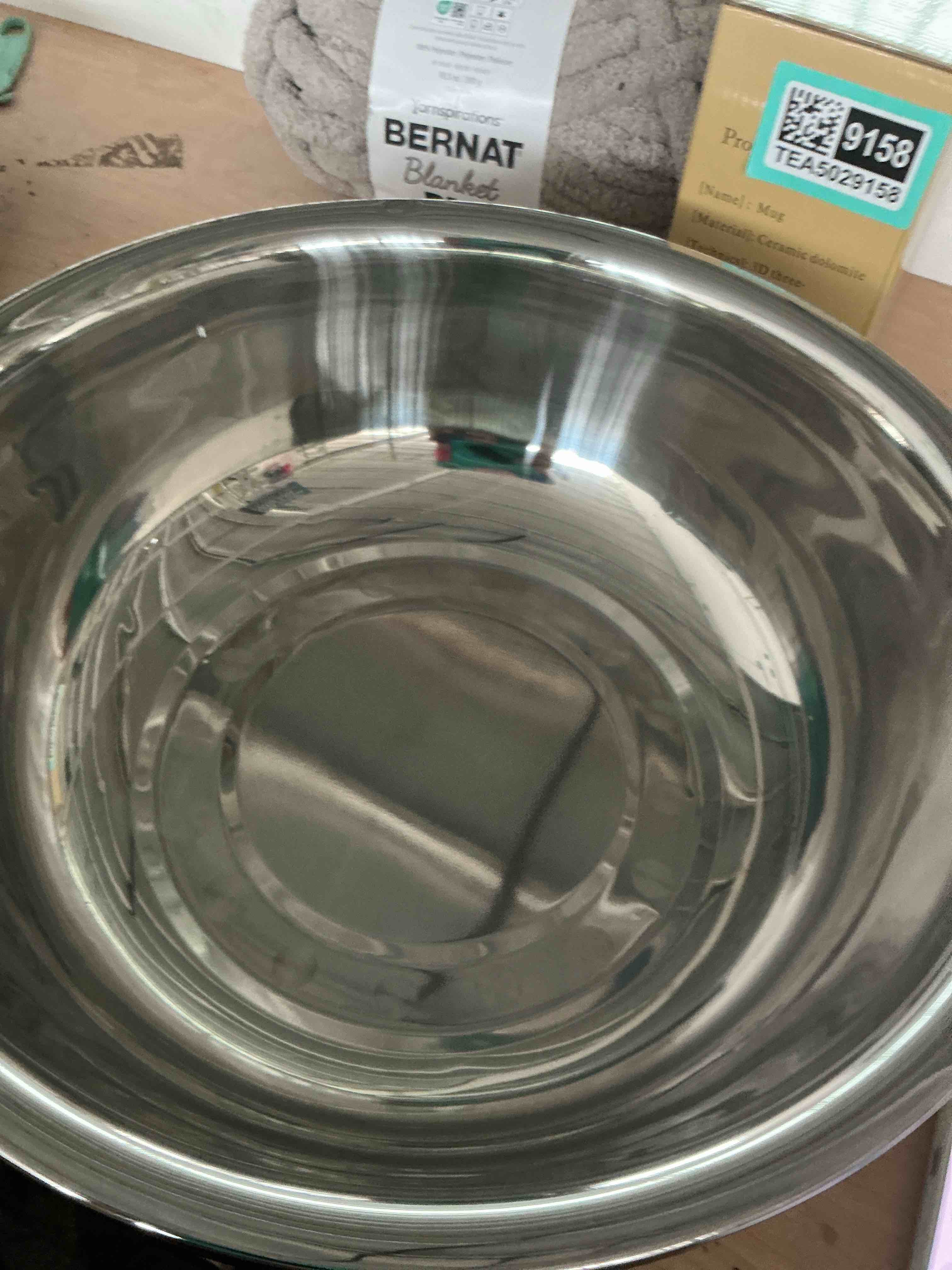 Condition photo showing New/Like New for american metalcraft 16" stainless steel mixing bowl - 13-quart durable metal bowls for mixing, large stainless steel bowl