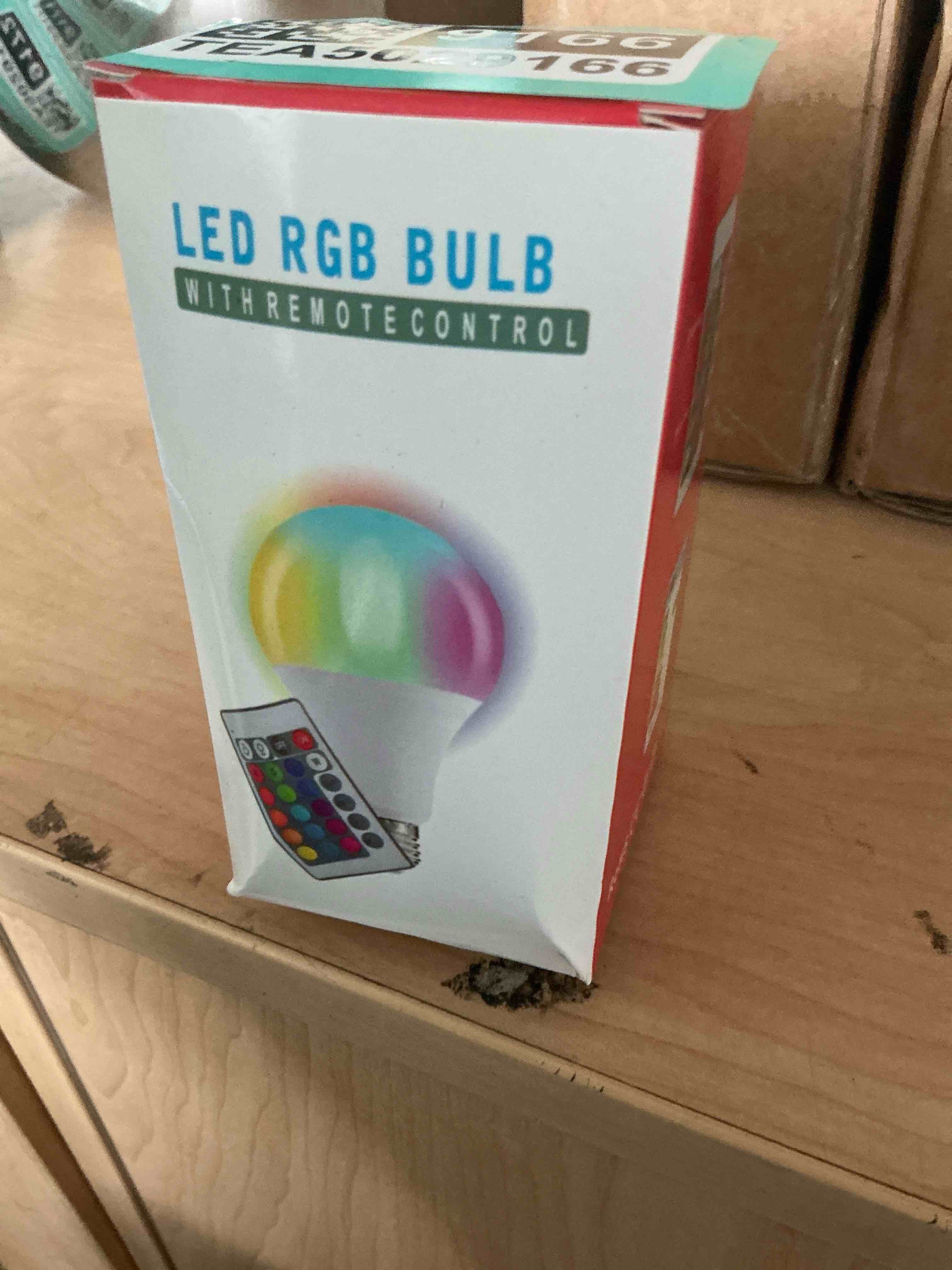 Condition photo showing Brand New for color changing light bulbs, 5w a19 rgb led light bulbs with remote control & memory function - 16 colors, 6500k white, e26 screw base, dimmable multicolor light bulb for bedroom, party, home decor