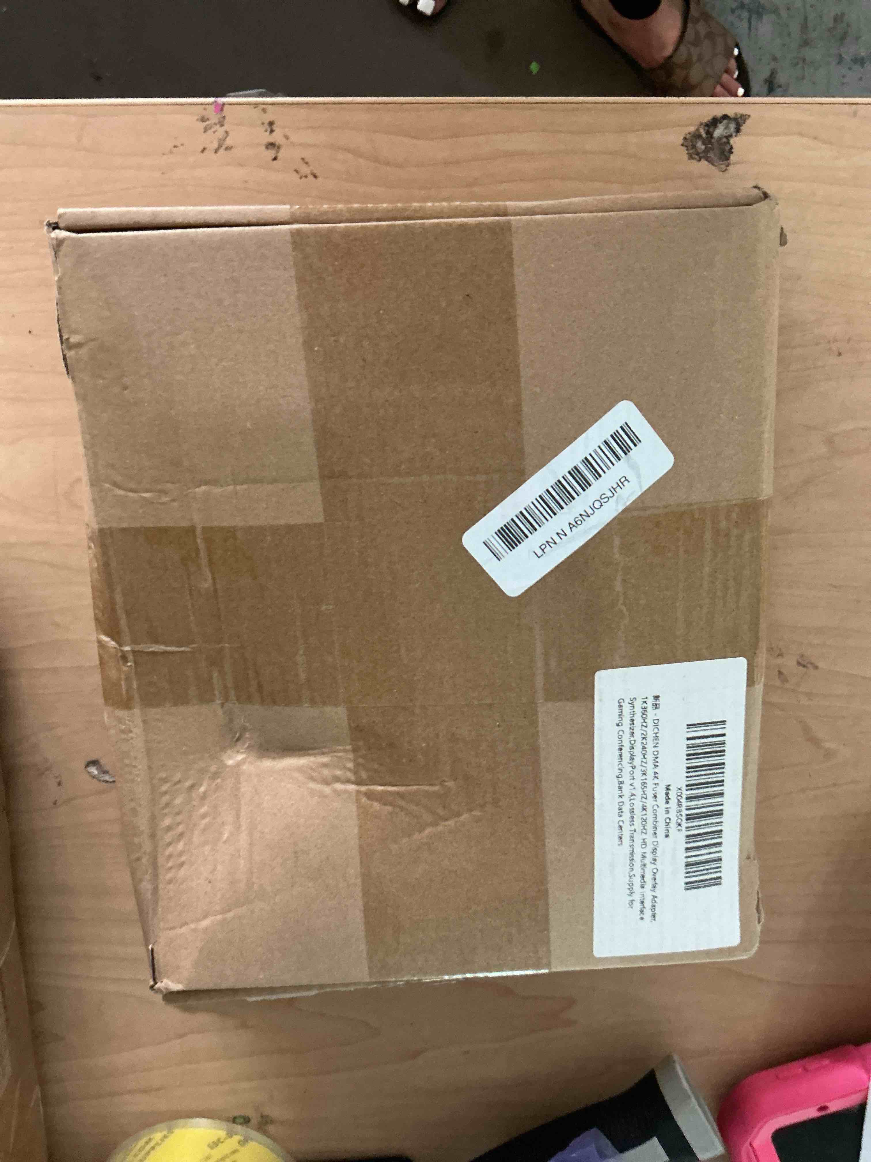 Condition photo showing New/Like New for dichen dma 4k fuser combiner display overlay adapter,1k360hz/2k240hz/3k165hz/4k120hz hd multimedia interface synthesizer,displayport v1.4,lossless transmission,supply for gaming conferencing,bank data centers
