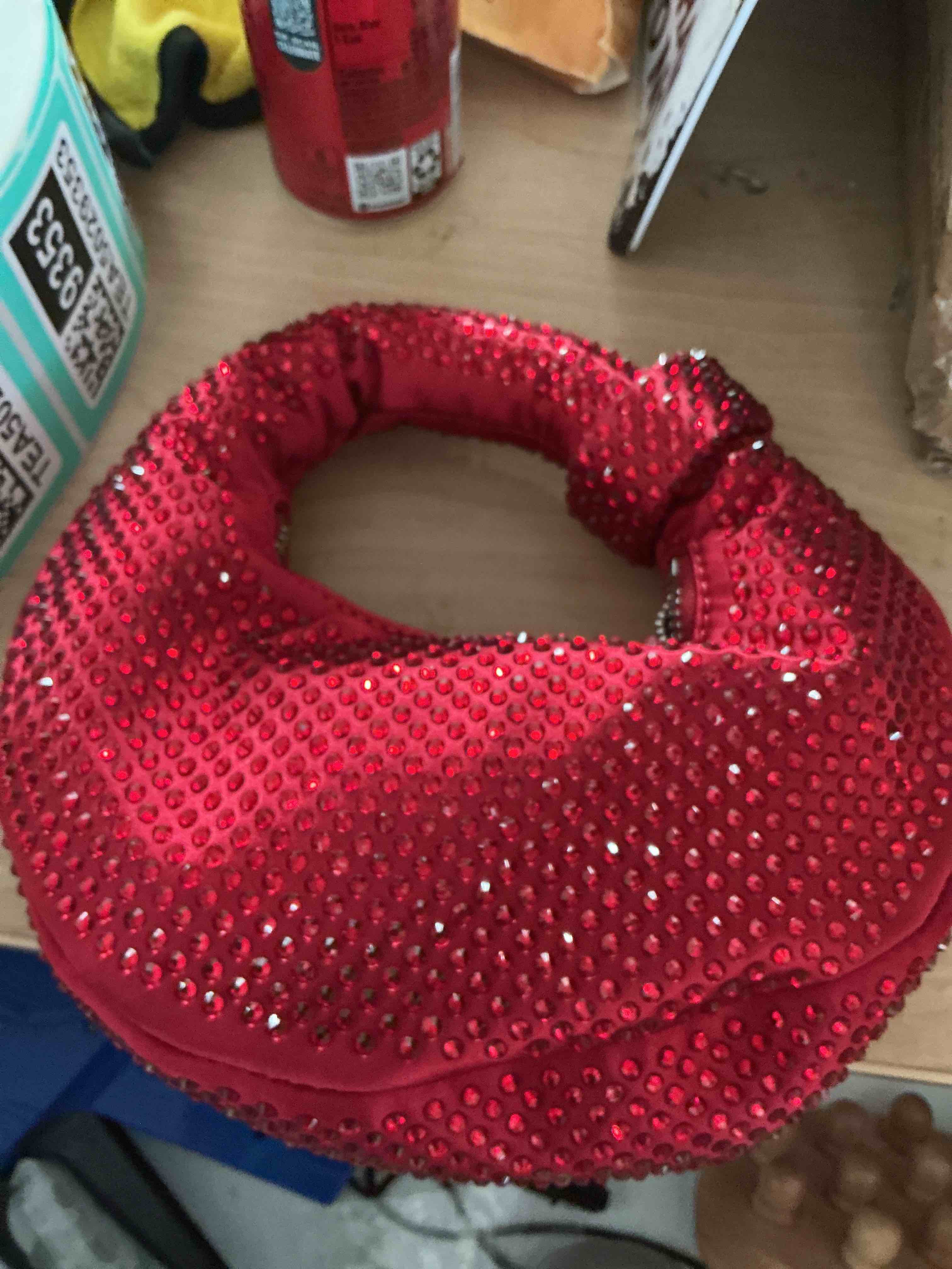 Condition photo showing New/Like New for boutique de fgg crystal evening bags for women formal party box clutch wedding rhinestone handbags bridal clutch purse,mini