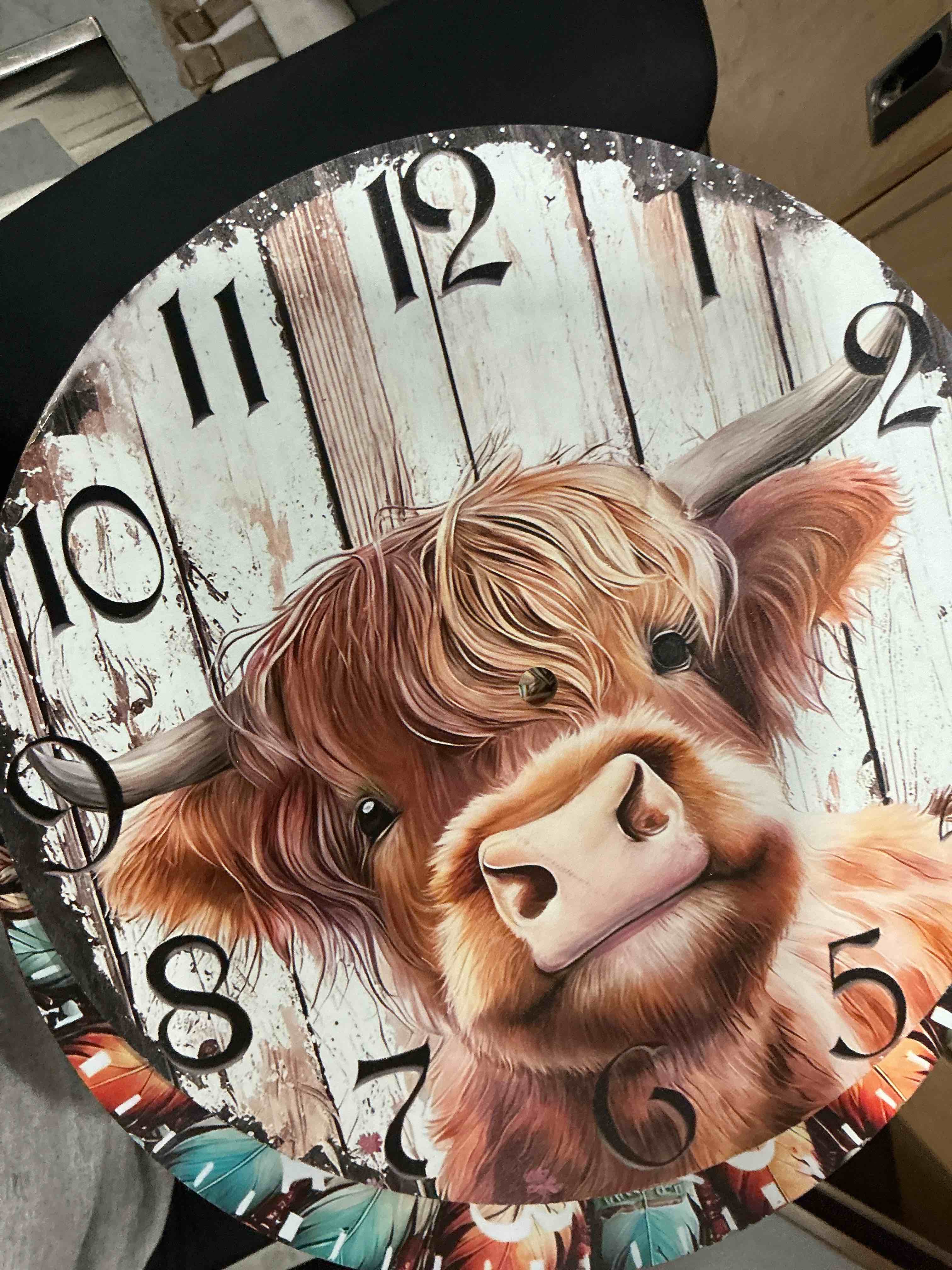 Condition photo showing New/Like New for custom clock customized wall clocks personalized your photo text name silent (10 12 inch), pvc, dial plate optional (10 * 10in)