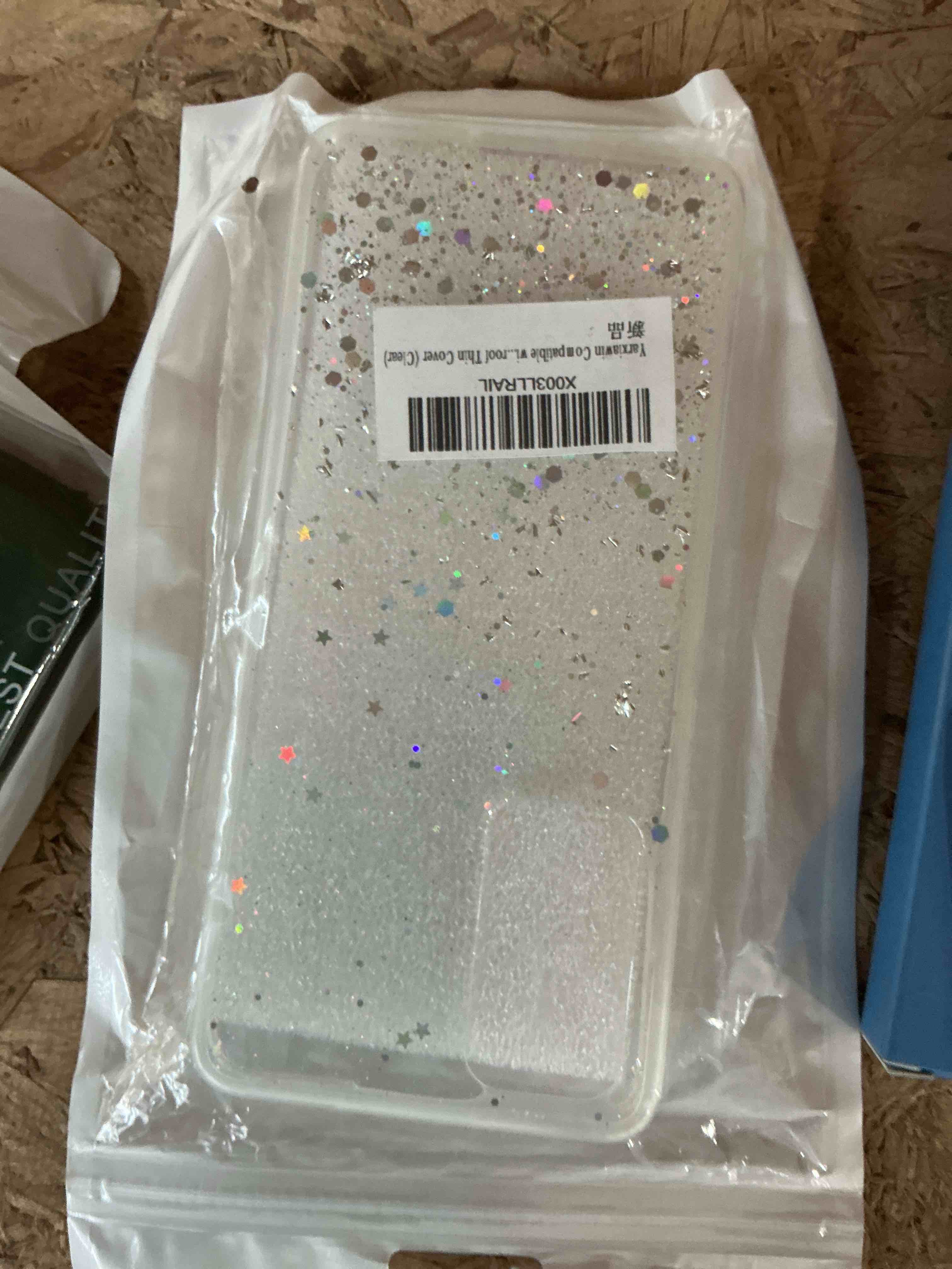 Condition photo showing New/Like New for phone case for xiaomi 12 lite, glitter bling design for xiaomi 12 lite case clear silione soft aesthetic slim cover pink cute for women & girls (pink)
