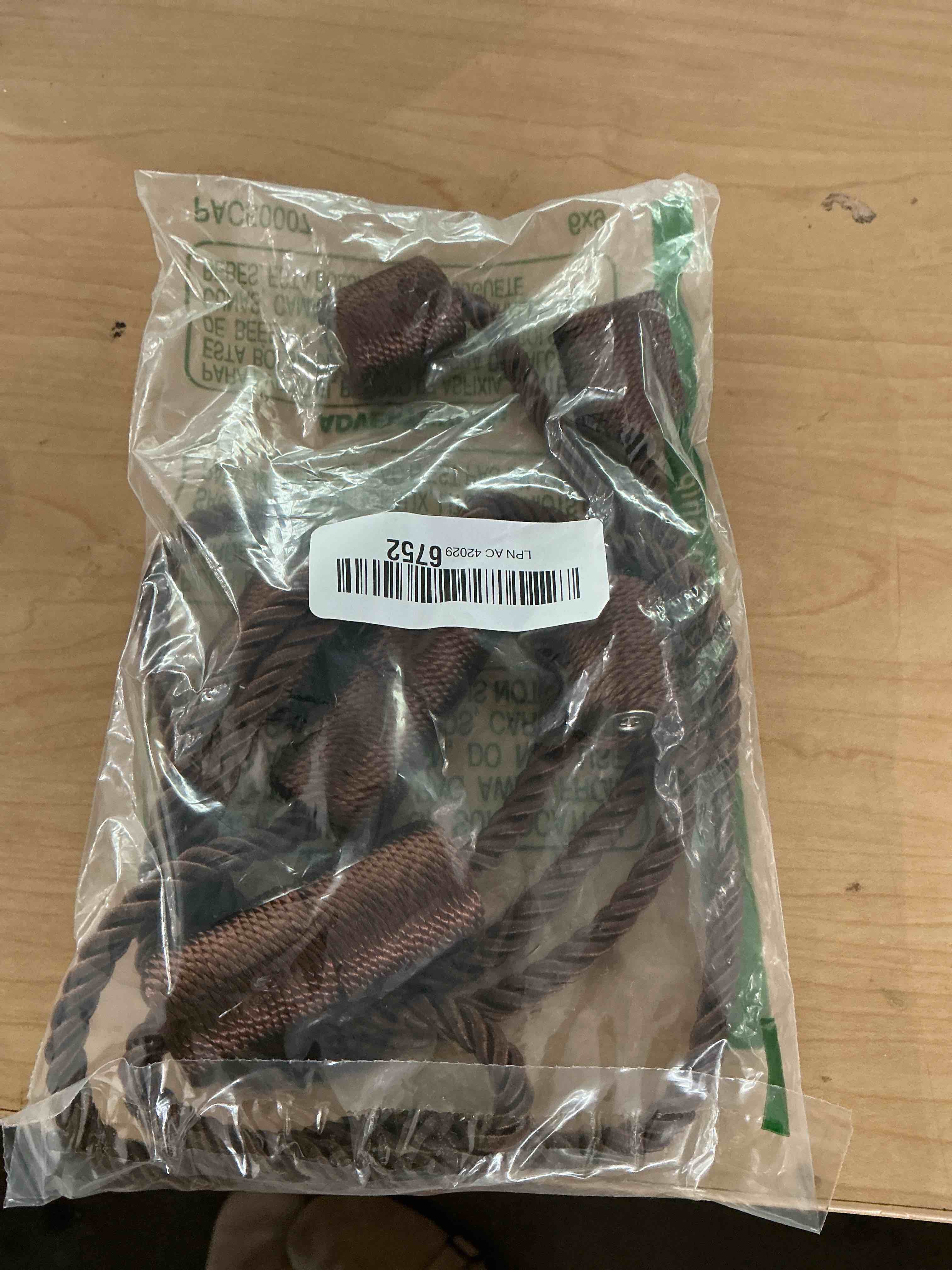 Condition photo showing New/Like New for 2 pack strong magnetic curtain tiebacks outdoor elegant decorative tie backs modern rope tiebacks for drapes window curtain holdbacks for draperies- coffee