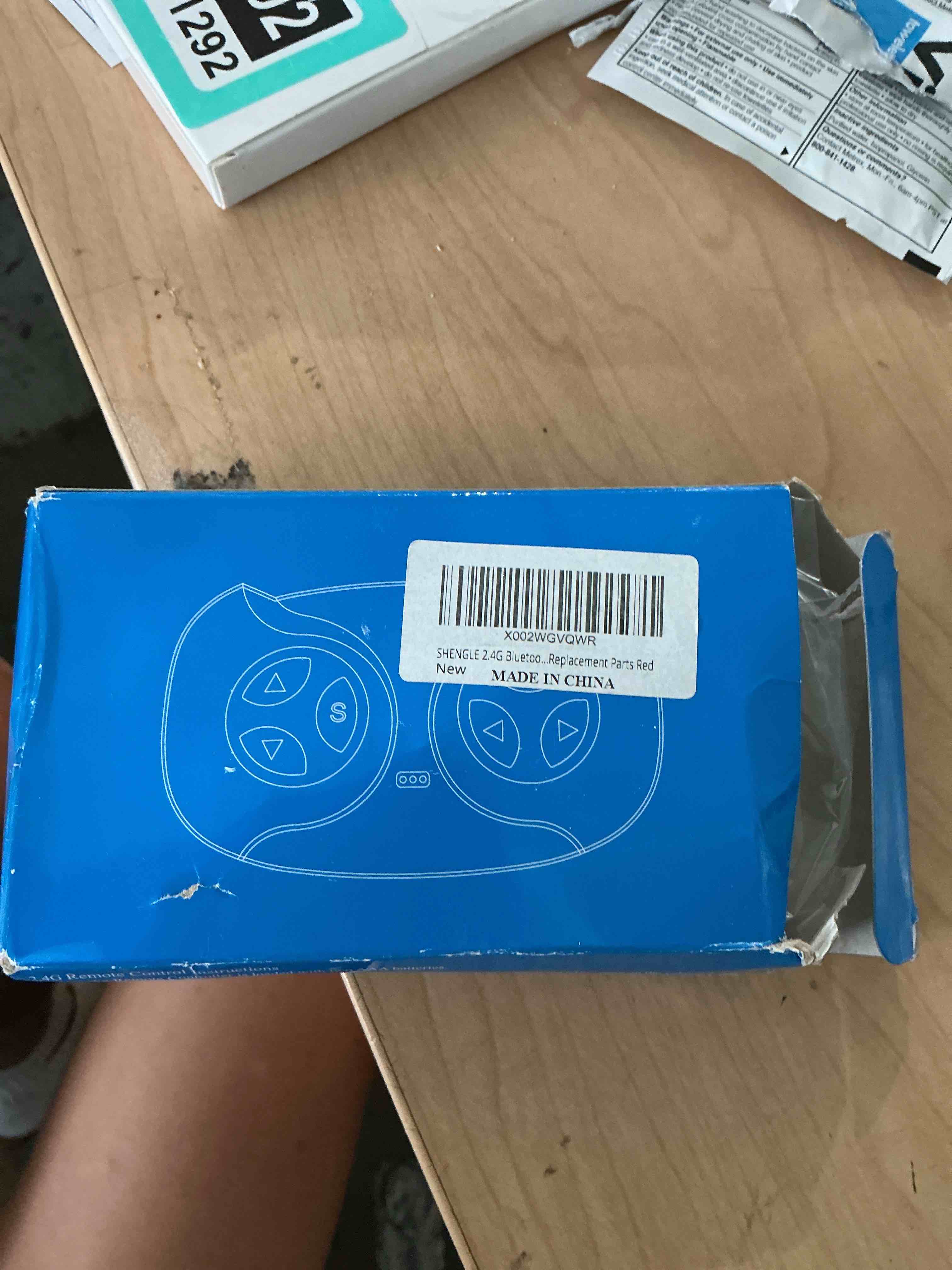 Condition photo showing New/Like New for saillong 2.4g remote control for kids electric car, white remote control for 12v electric ride on car/truck/toddler cars, controller transmitter accessories compatible with jr1603, jr1602fcc, hy2012