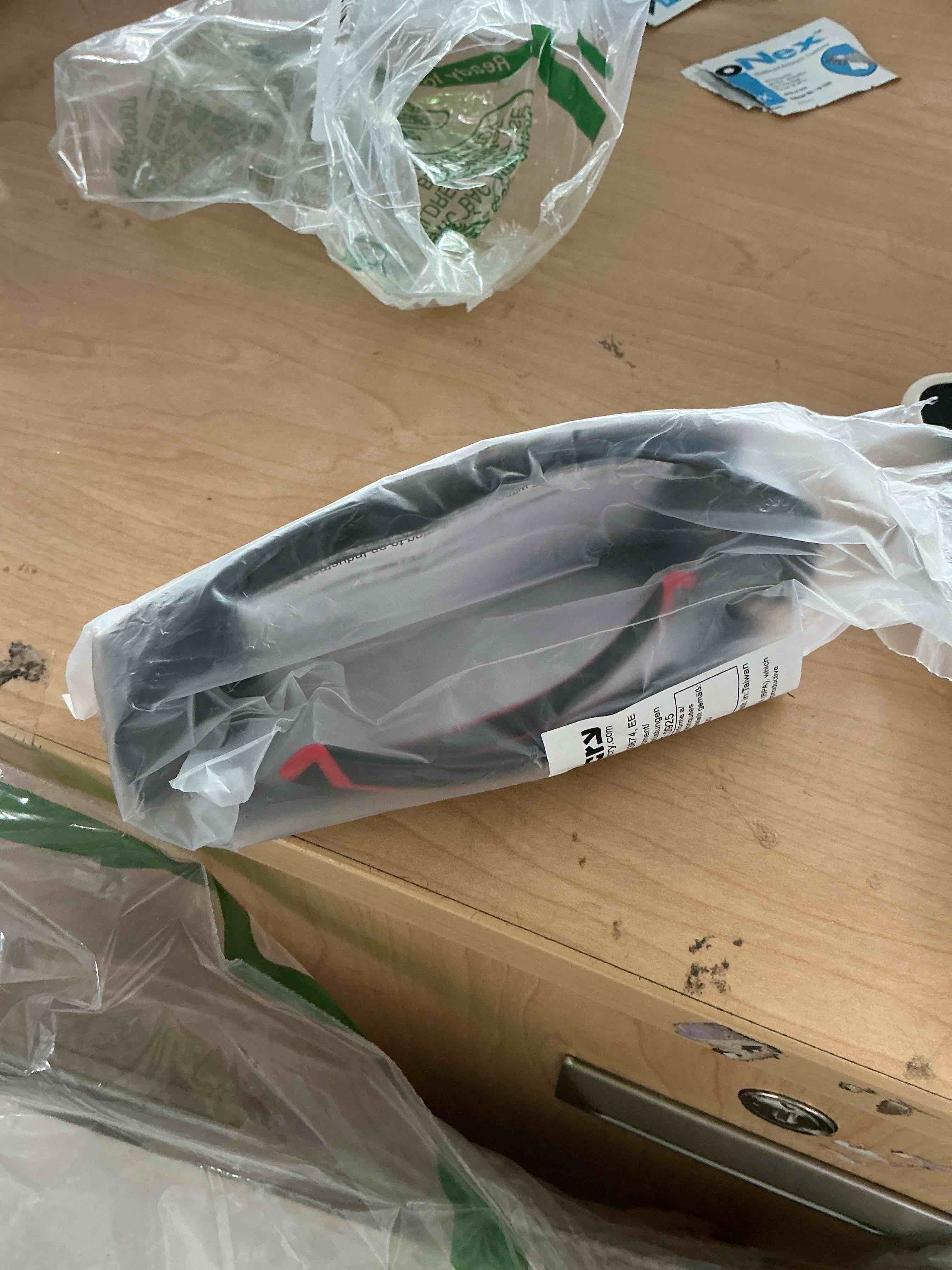 Condition photo showing New/Like New for nocry tinted safety glasses over eyeglasses for men and women with anti scratch wraparound lenses — uv400 and ansi z87 certified — adjustable temples with anti-slip tips — great for shooting