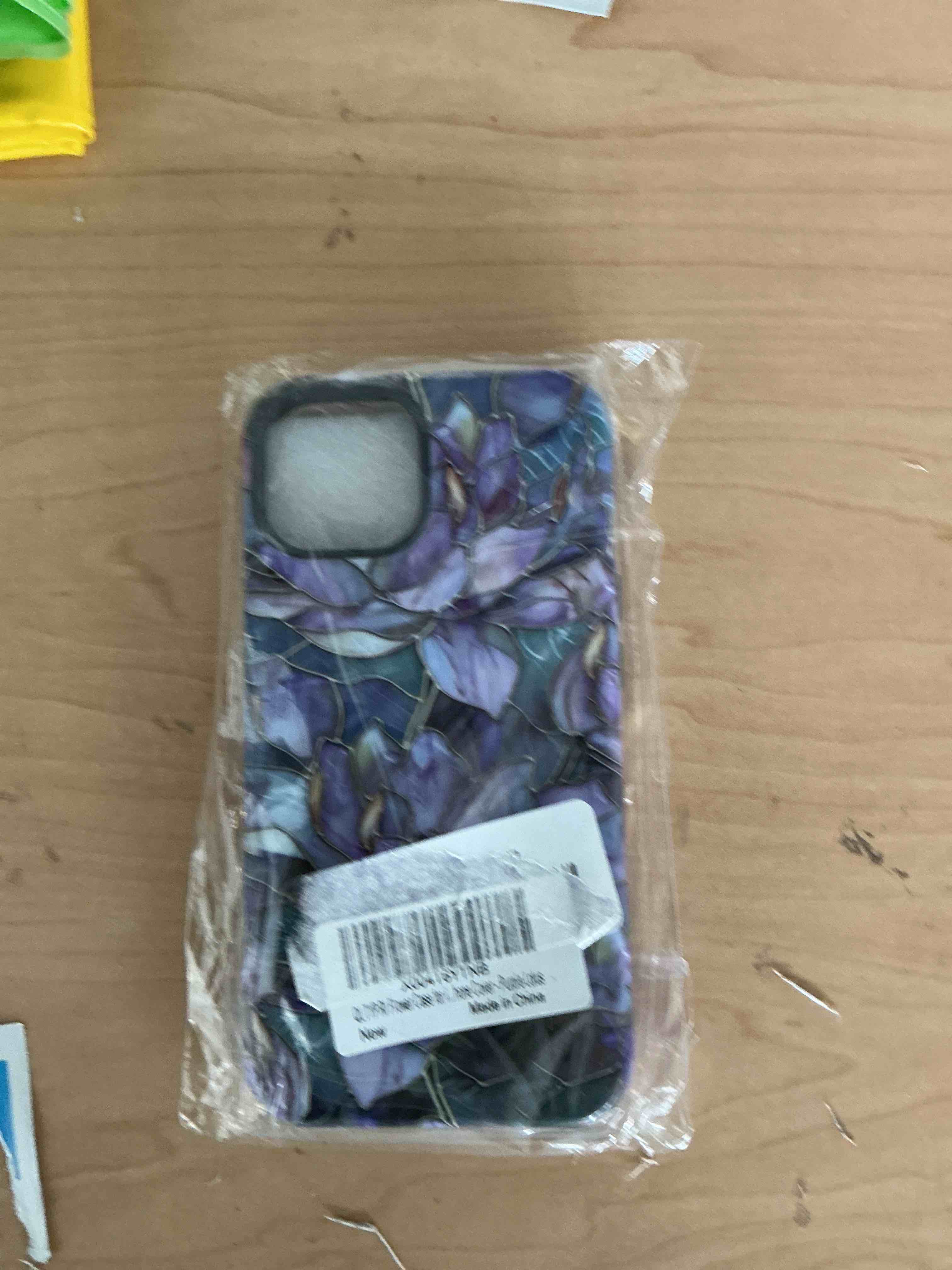 Condition photo showing New/Like New for qltypri flower case for iphone 13/14, aesthetic cute floral phone case for girls women, protective hybrid 2-layer hard shell silicone cover durable shockproof phone cover - purple lotus iphone 13/14 purple lotus