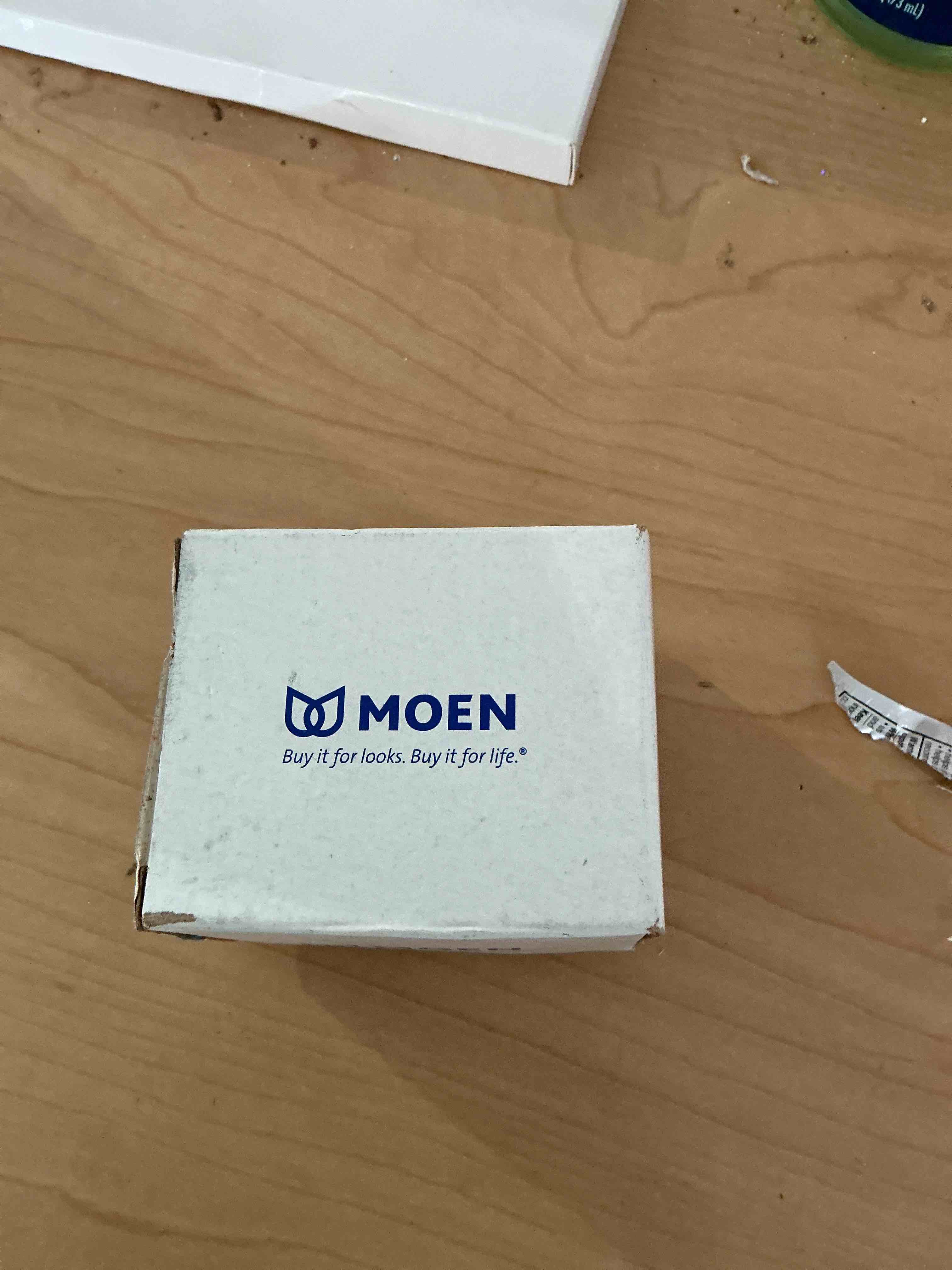 Condition photo showing New/Like New for moen 116618bn aerator, brushed nickel