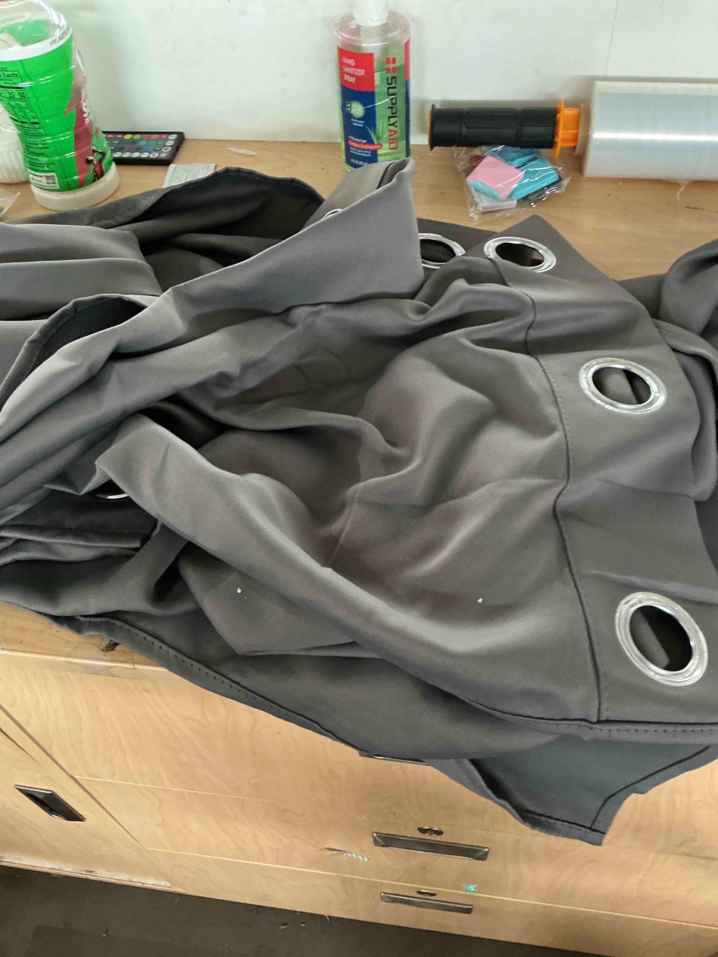 Condition photo showing New/Like New for blackout curtains with eyelets, punch, thermal insulated, room darkening curtains for bedroom and living room (132x213cm / 52.0x83.9in)