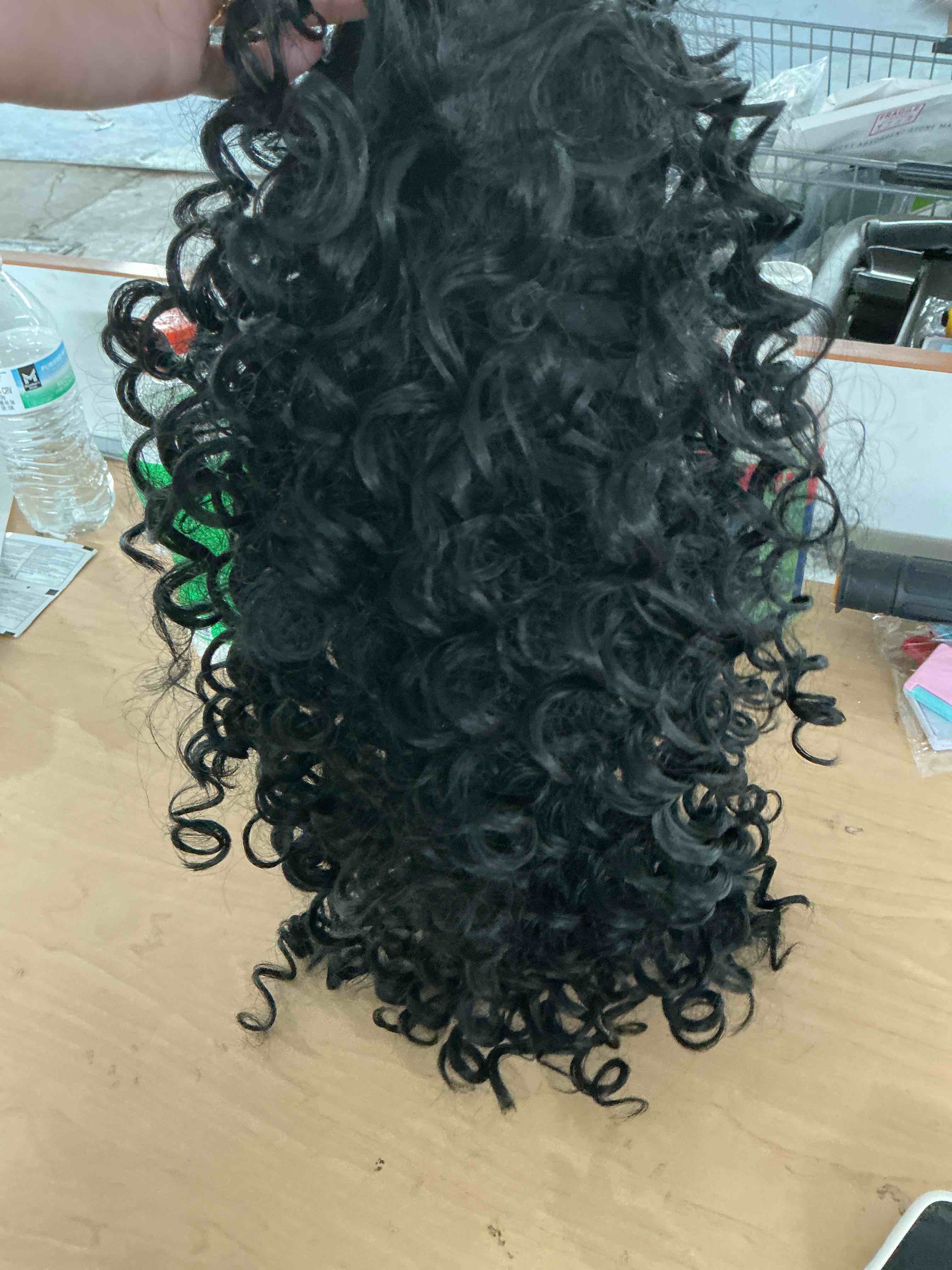 Condition photo showing New/Like New for ocean wave curly wig for black women curly braiding hair water wave crochet hair deep twist crochet synthetic hair?20inch(pack of 7)#1)…