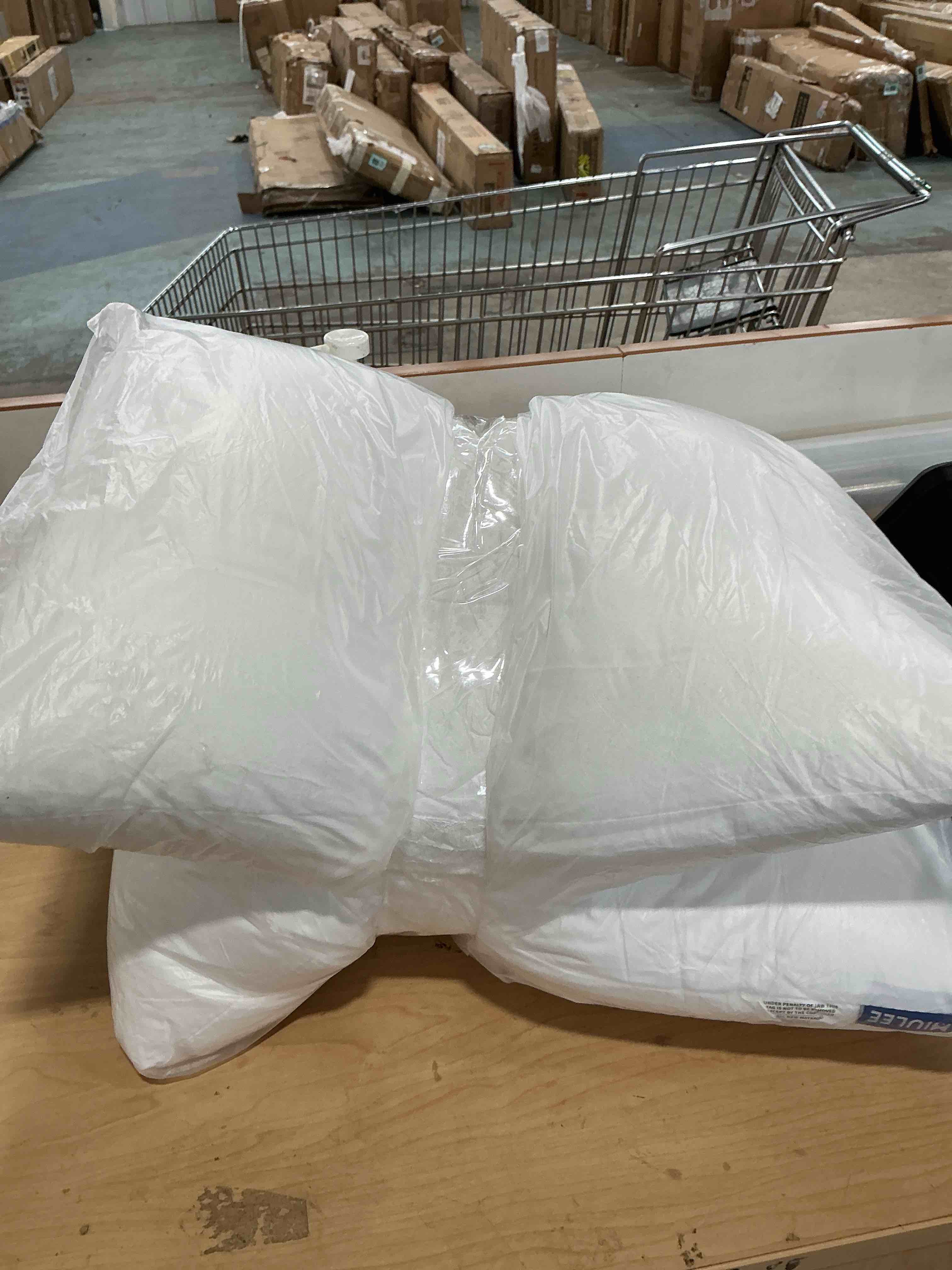 Condition photo showing Good Condition for miulee 12x20 throw pillows inserts 2 pack, decorative pillows for couch bed | 100% virgin filling, full and fluffy, lumbar, back and neck support