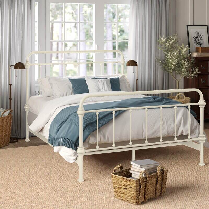 Cavaillon Full Size Bed Rails, Antique White 