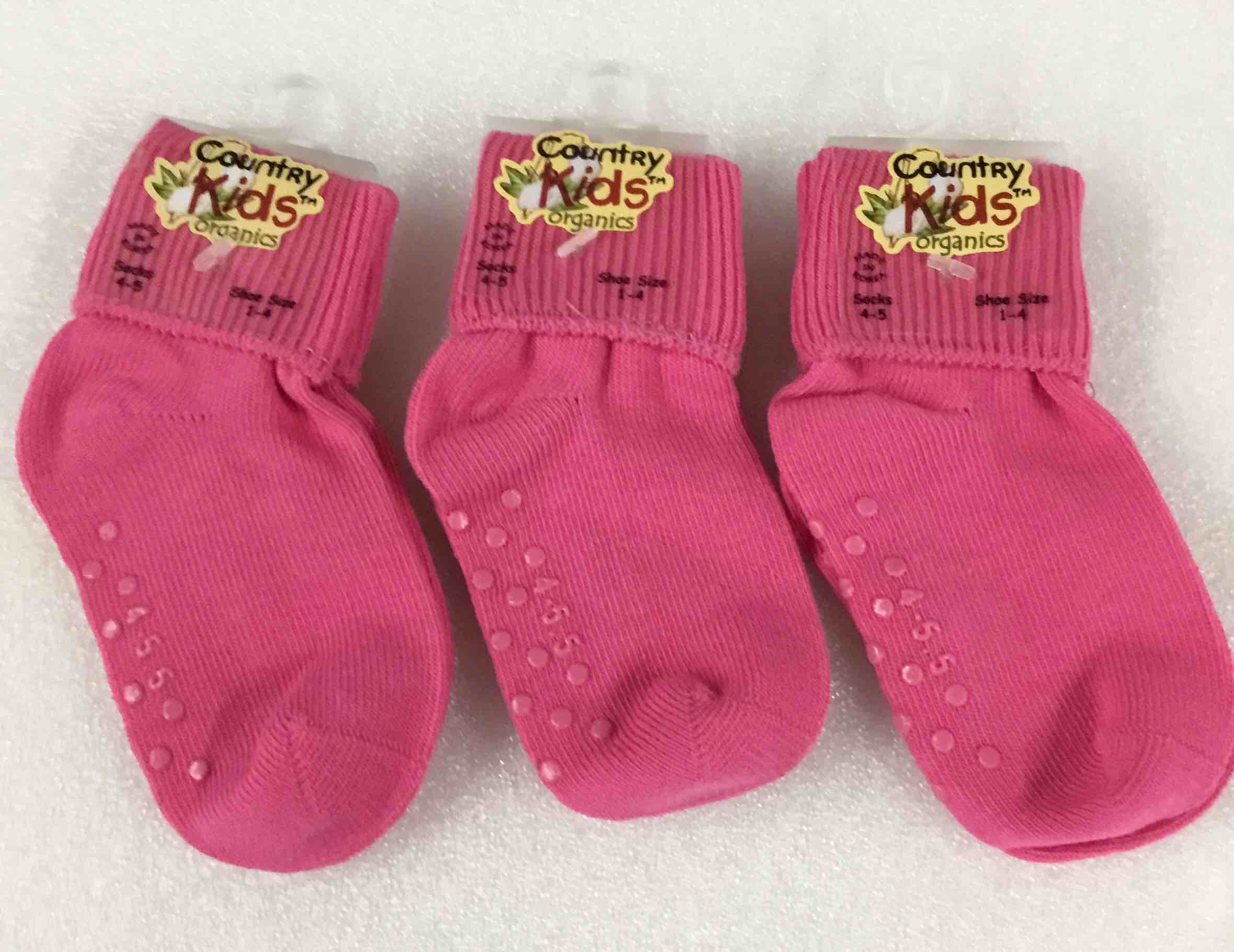 Country Kids Organics Cotton T-Cuff With Non-Skid Socks, 3-12 Month’s.