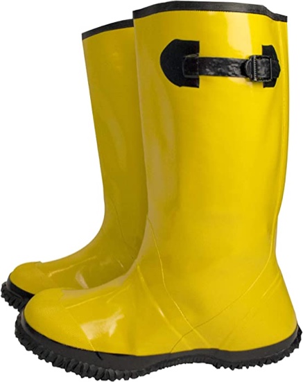 Size 11 - Troy Safety OVRSB Over-The-Shoe Yellow Slush Boots