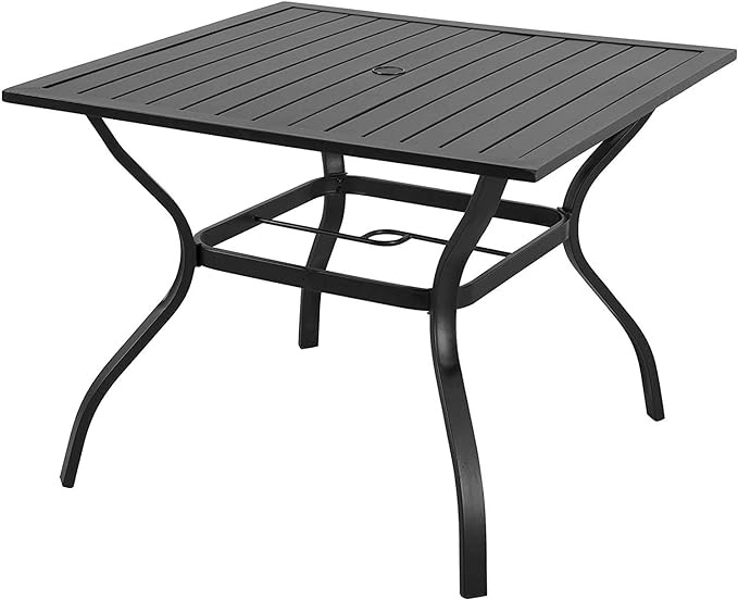 Emerit Patio Table Wooden Panel