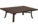 Mallin 42” Square Cast Aluminum Coffee Table 