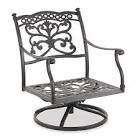 Mallin Swivel Club Chair Cast Aluminum Set Bronze 