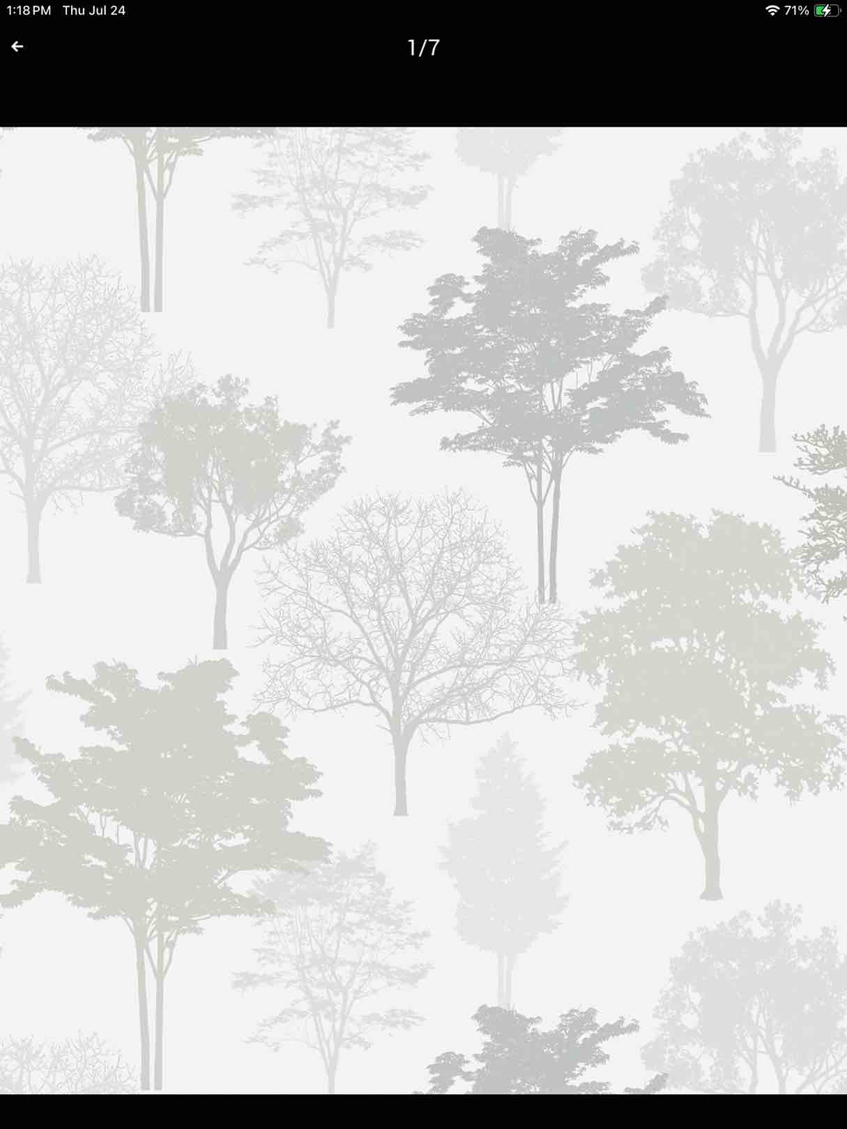 Timeet Forest Peel and Stick Wallpaper Modern Tree Wall Paper Grey and White Contact Paper 23.2 "x 118.1" Self Adhesive Removable for Bedroom Living Room Wall Decor