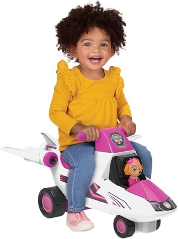 Paw Patrol Push Ride On The Mighty Movie Skye's Mighty Jet Ride-On with Music & Sound Effects, Toddler Baby 12 to 36 Months