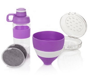Joy Mangano Purple Orchid Carbon Water Filter Hurricane Camping Free Shipping