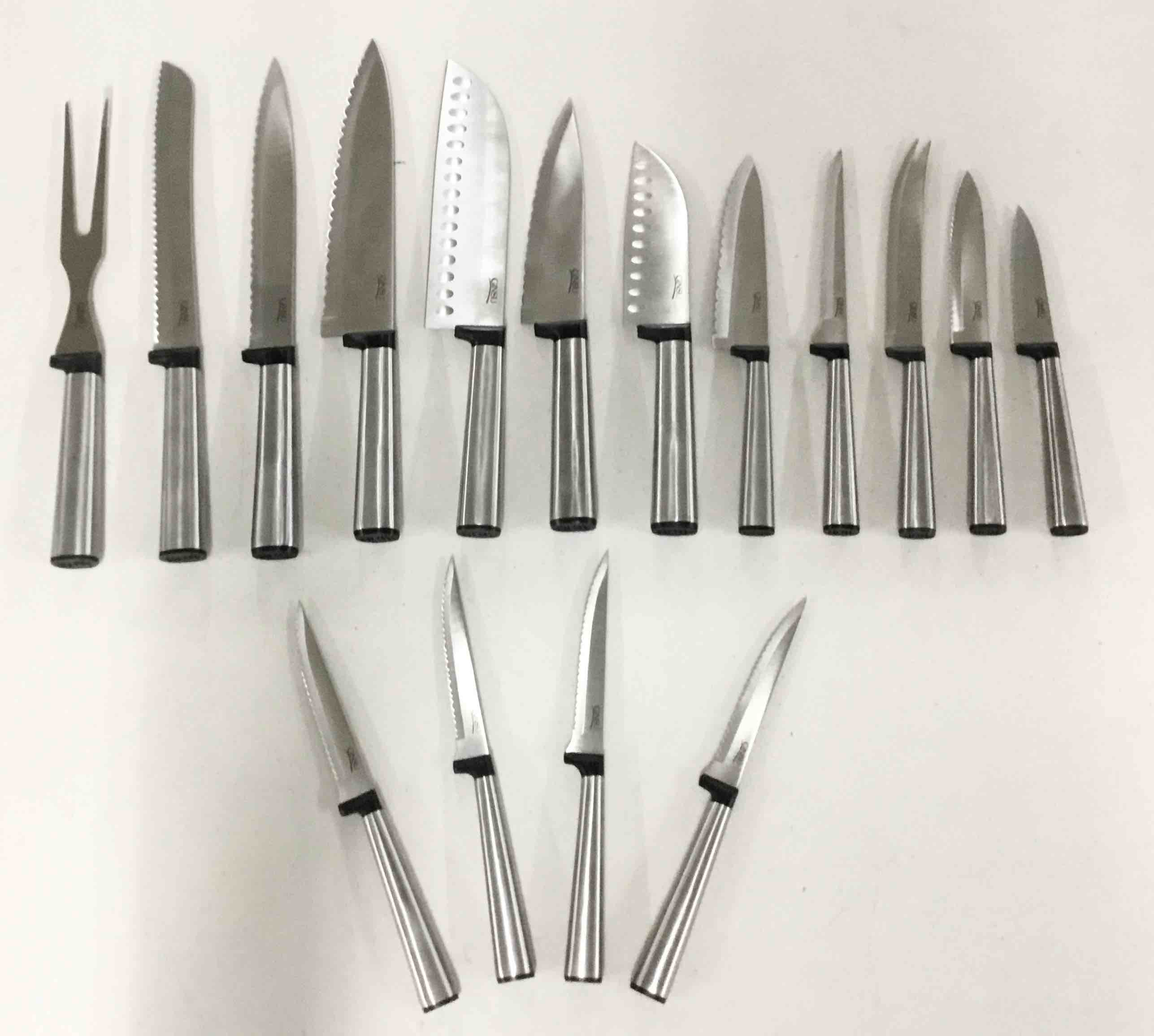 Ginsu 16-Piece Koden Series Japanese Stainless Steel Knife Set