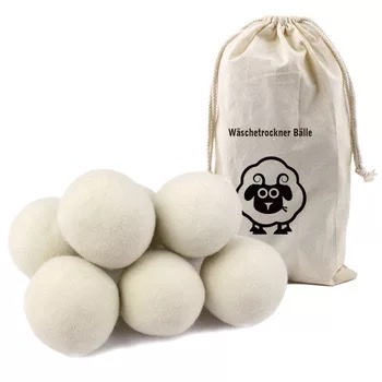 Natural Wool Dryer Balls - (Pack of 6)