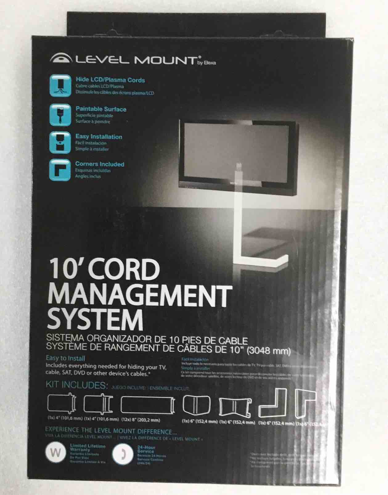 Level Mount ELEW7-07 10 Foot External Wire Management Kit