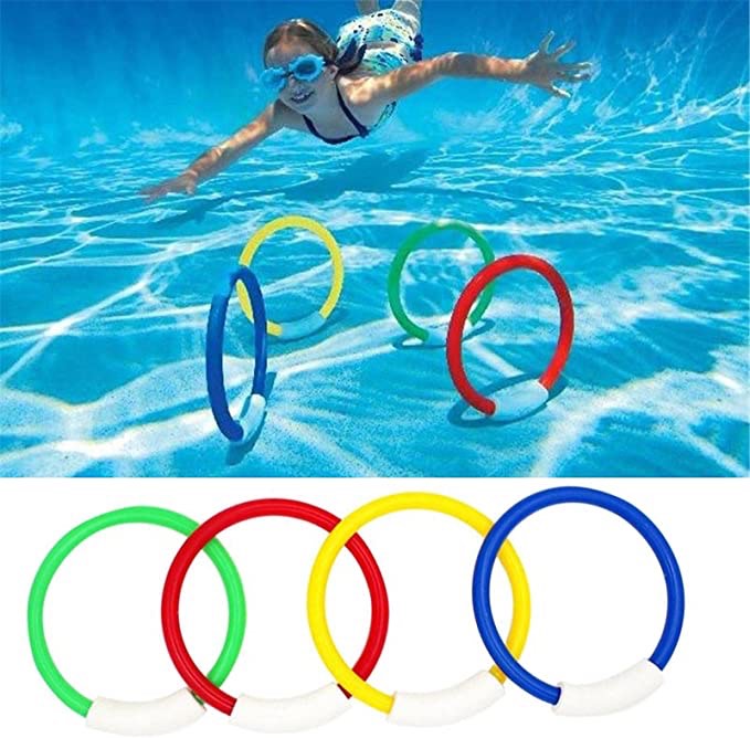 Underwater Pool Diving Ring Toy Game Set
