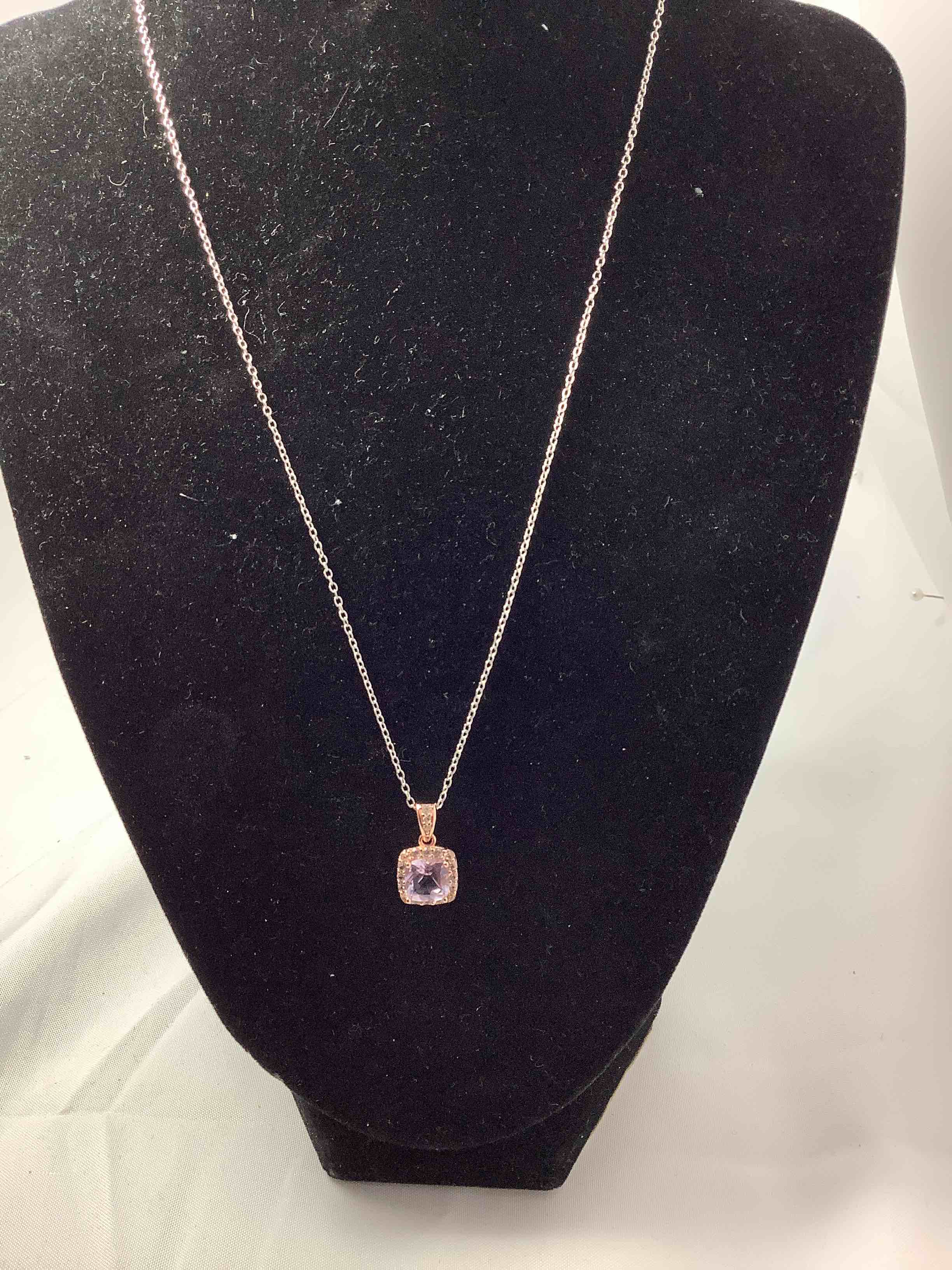 Pink Sapphire Necklace