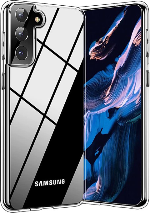 RANVOO Crystal Clear Case Designed for Samsung Galaxy S21 5G (6.2 inch), Ultra-Thin Slim Fit Protective Soft TPU Silicone Phone Case Support Wireless Charging, Clear