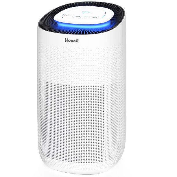 Honati Air Purifier AP2202I with H13 True HEPA Filter, for Home Large Room 540 ft, Remove 99.97% Allergens and Asthma Pet Odors Smoke Dust Mold Pollen Hair, White
