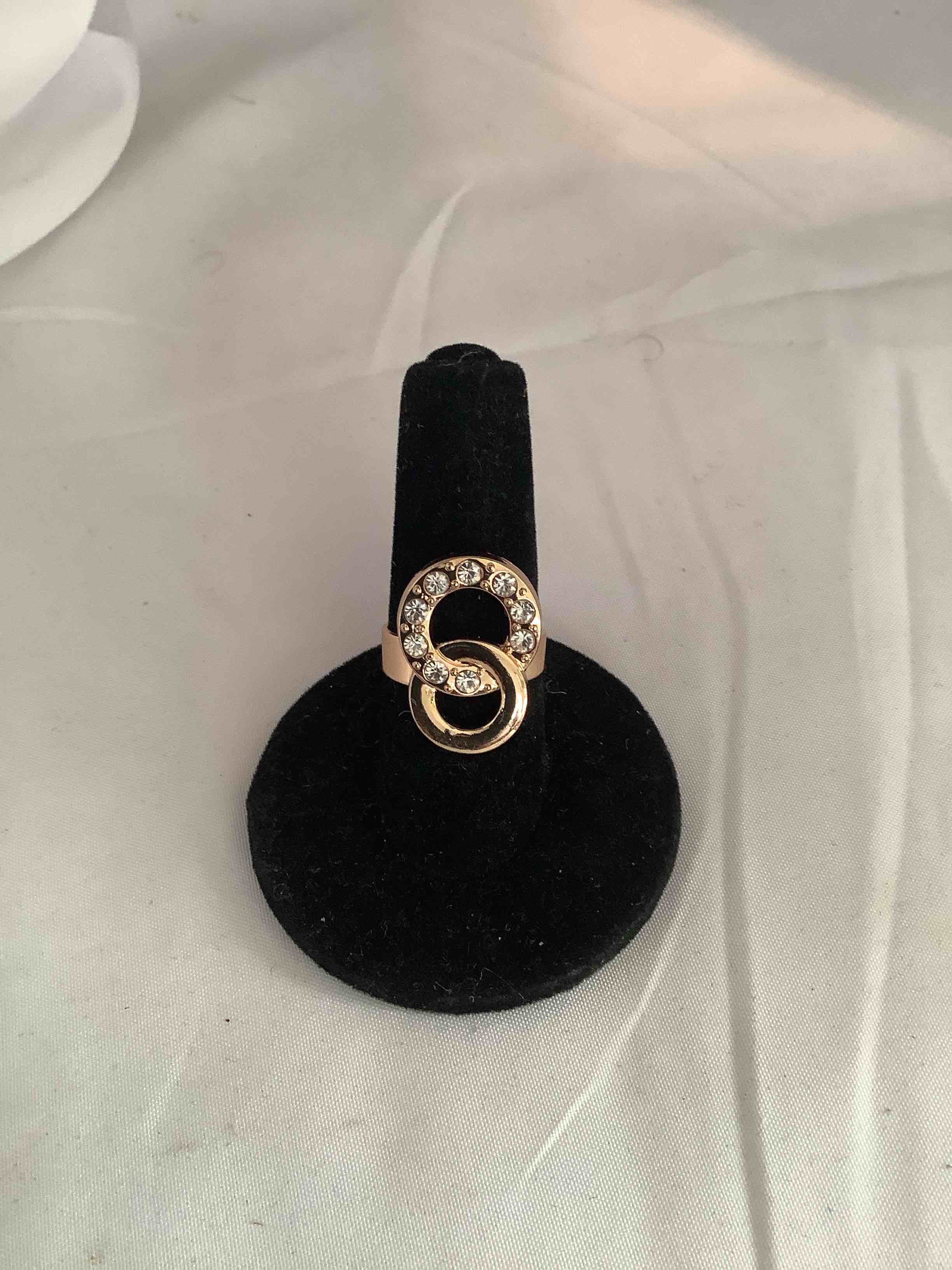 white sapphire ring
