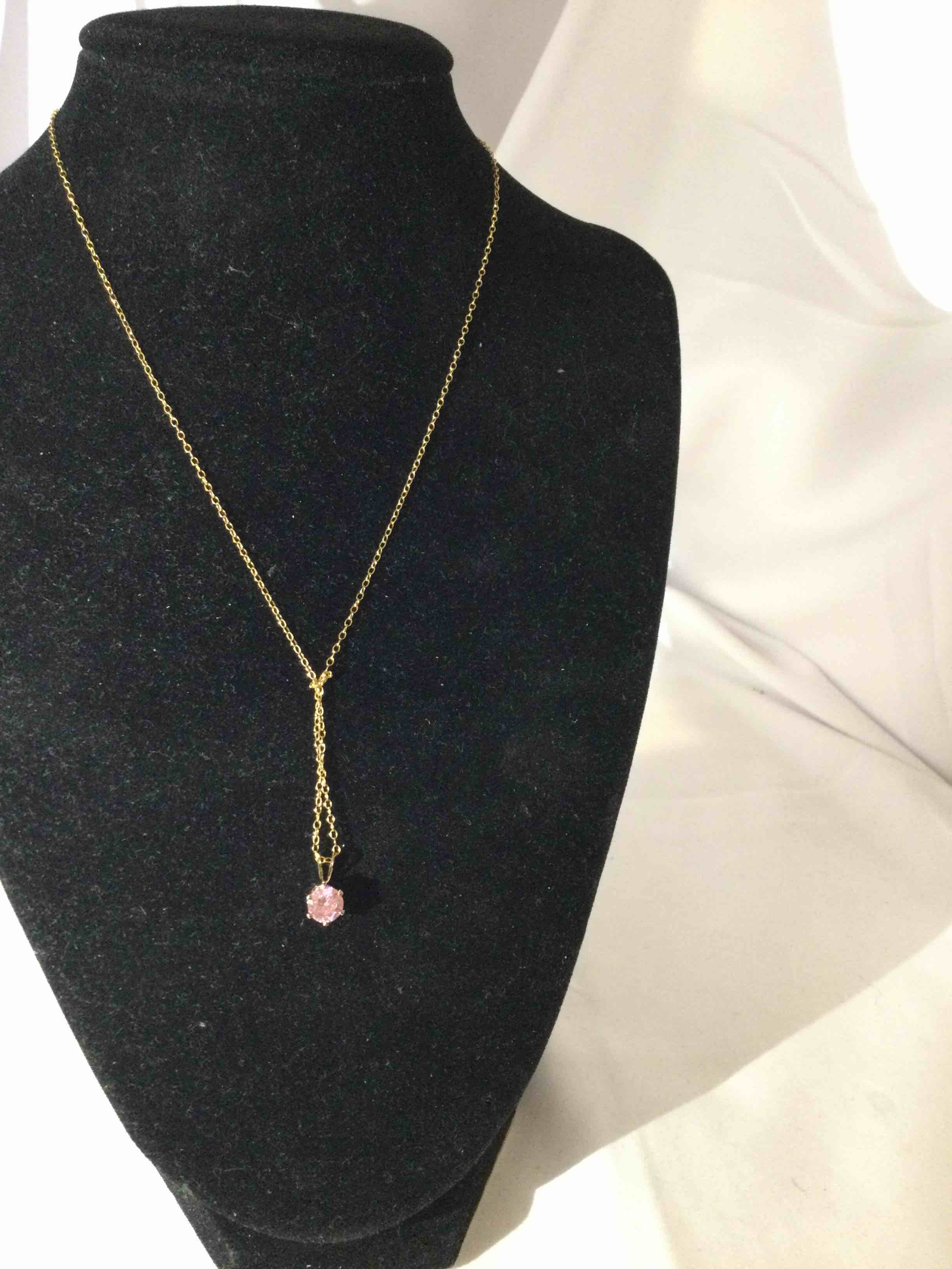 pink sapphire necklace