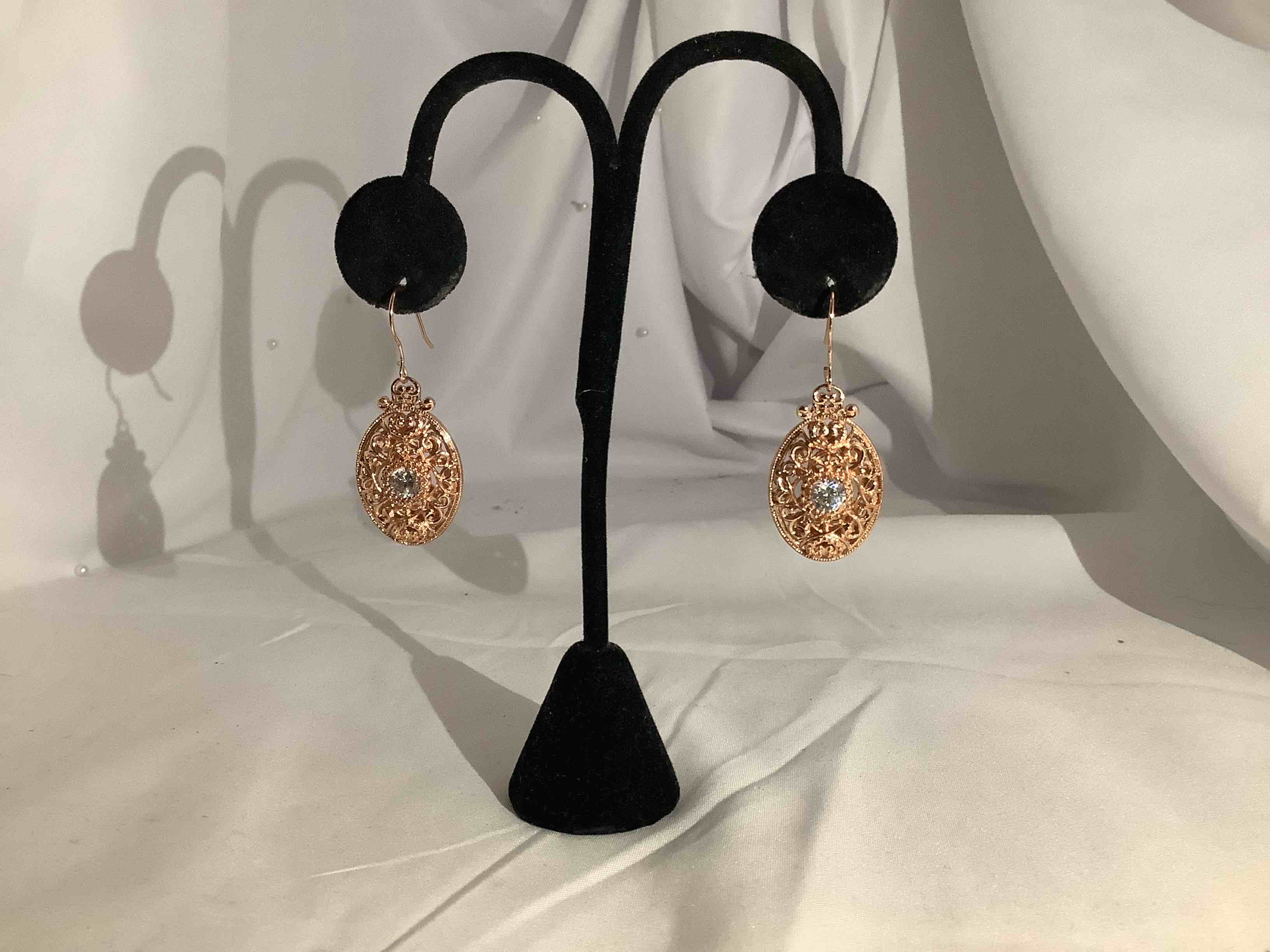 White Sapphire Earrings