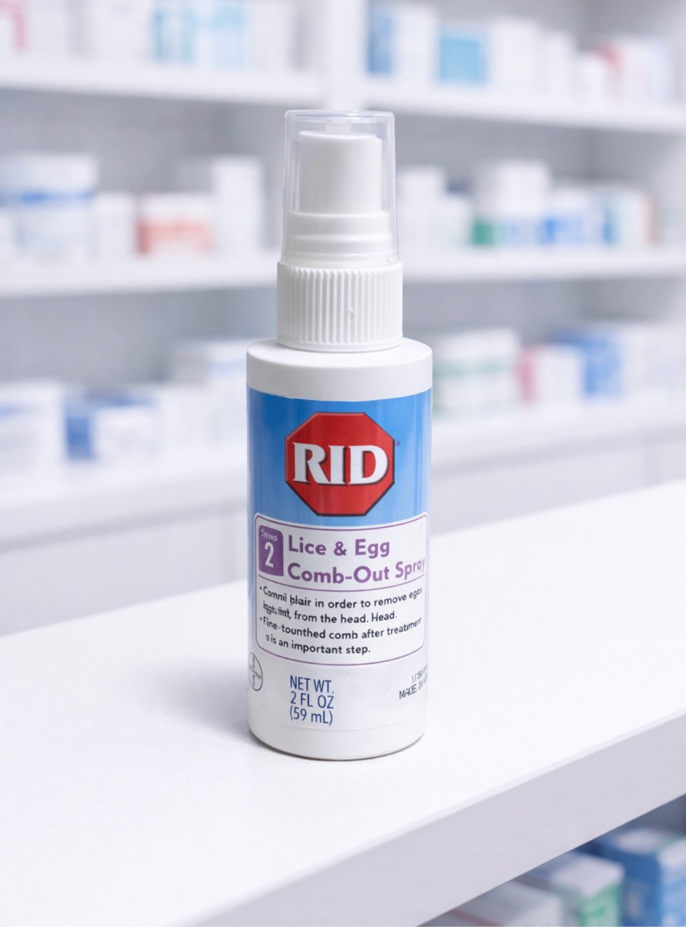 RID Step 2 Lice & Egg Comb Out Spray 2oz 