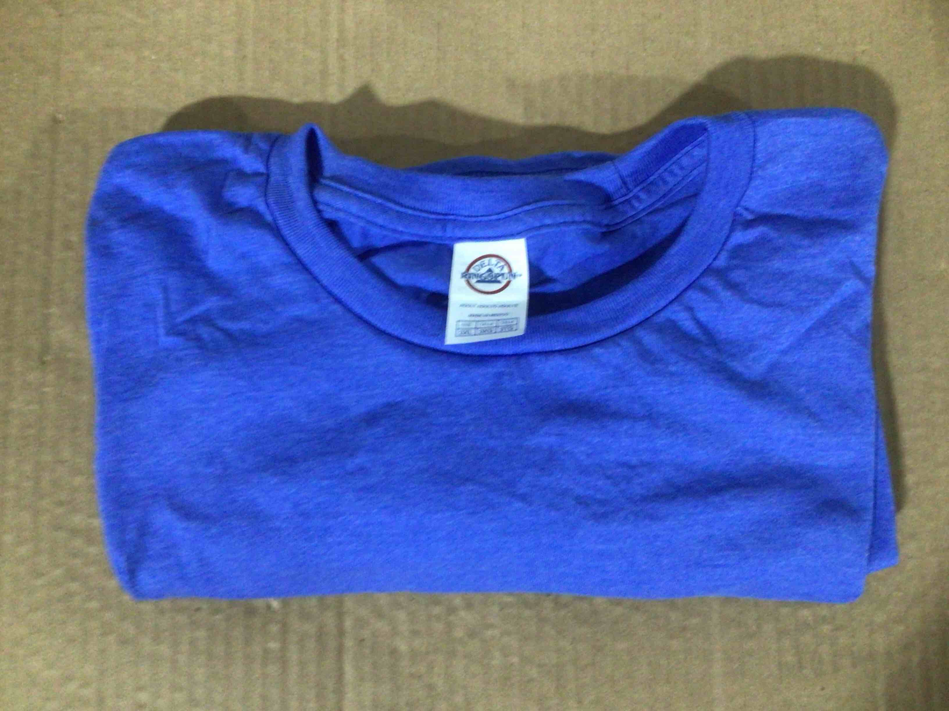 3X Delta RingSpun Royal Blue Short Sleeve T-Shirt 